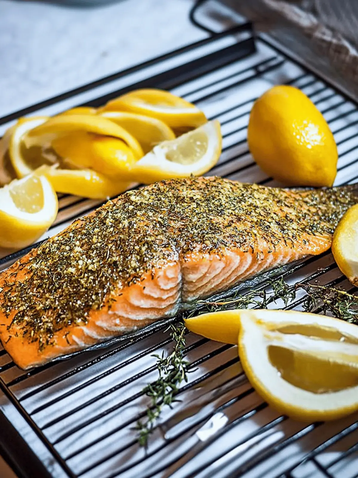Herb-Crusted Grilled Steelhead Trout