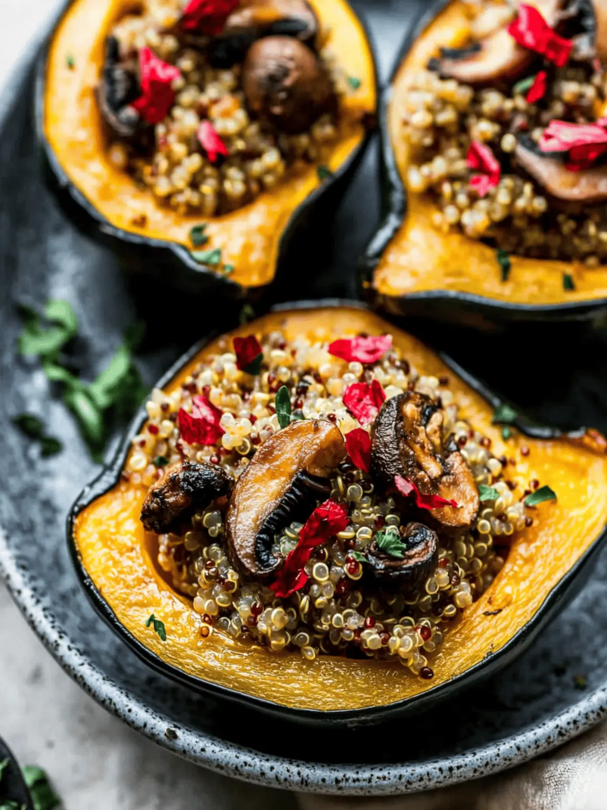 Mushroom and Quinoa Stuffed Acorn Squash for Cozy Evenings 4 Mushroom and Quinoa Stuffed Acorn Squash