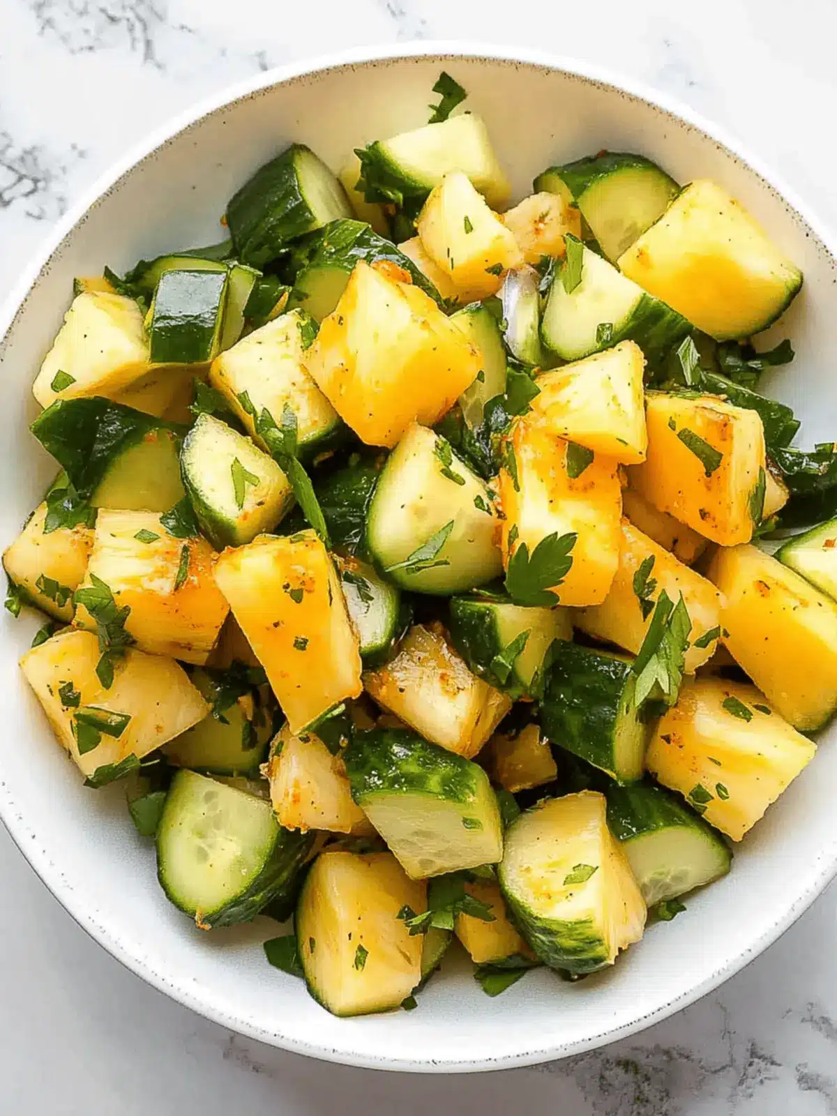 Zesty Spicy Pineapple Cucumber Salad for a Fresh Twist 4 Spicy Pineapple Cucumber Salad