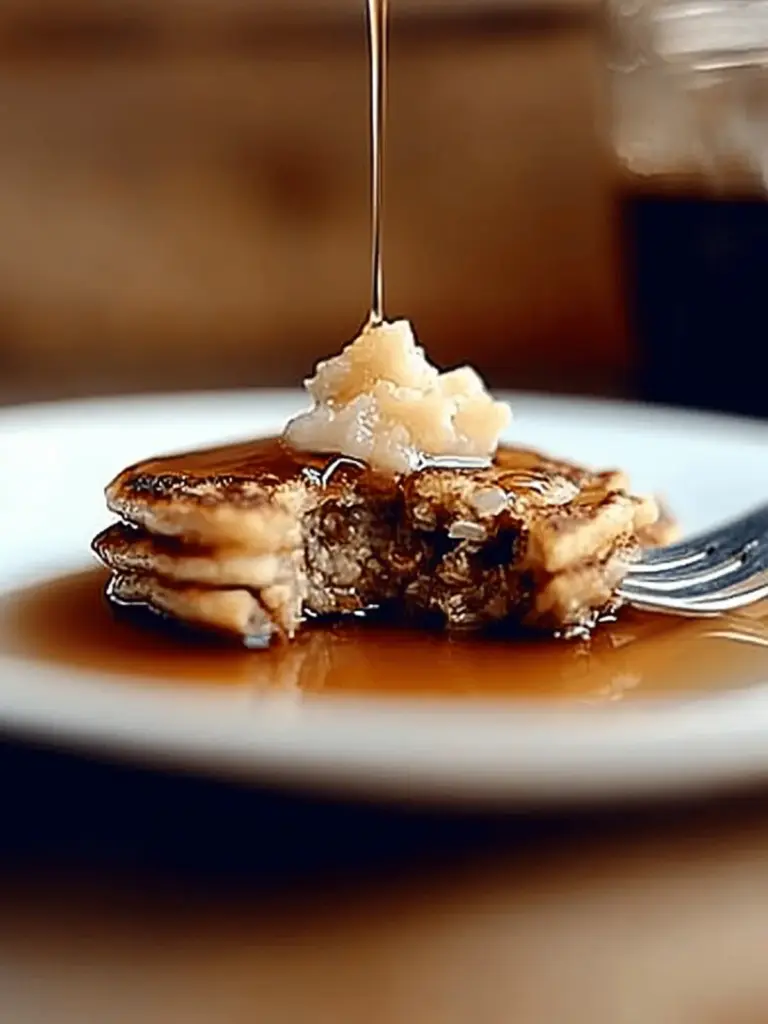 Wild Rice Pancakes with Maple Syrup
