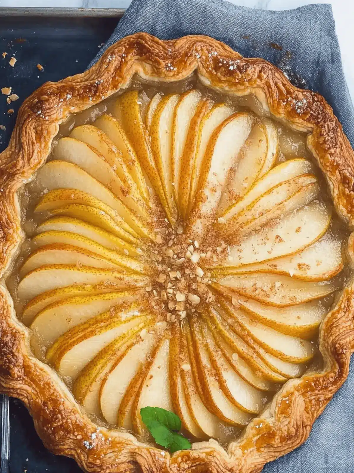 Sweet Pear and Almond Galette