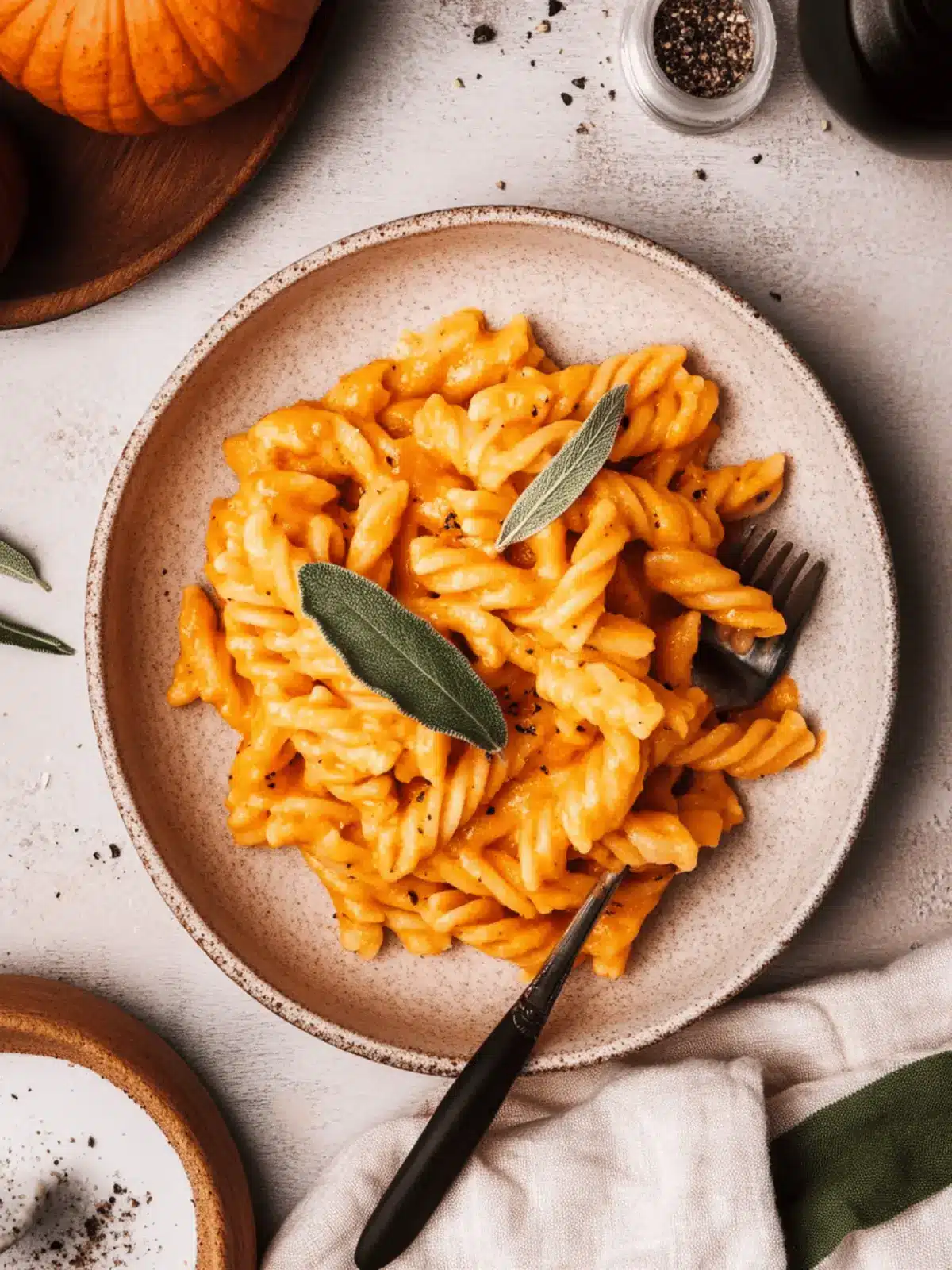 Creamy Pumpkin Sage Pasta That Will Warm Your Soul 3 Pumpkin Sage Pasta