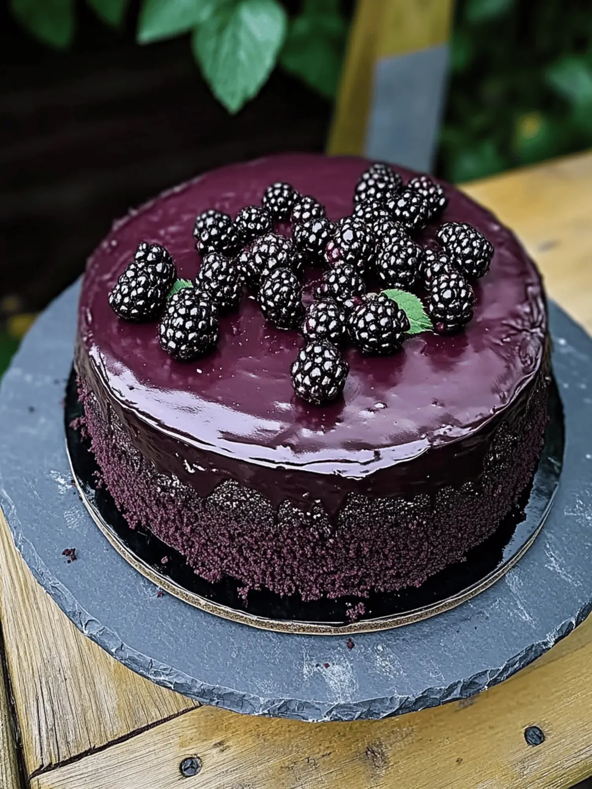 Blackberry Velvet Gothic Cake
