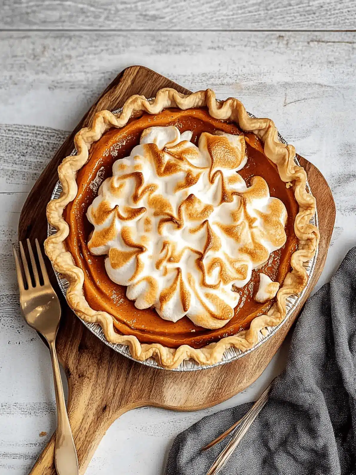 Sweet Potato Pie with Marshmallow Topping