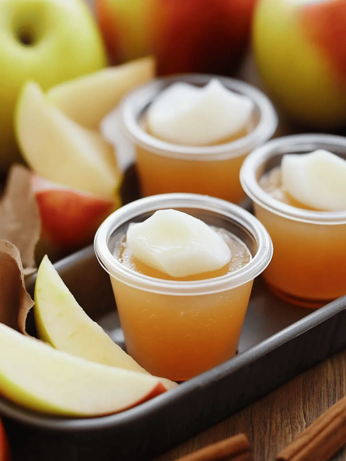 APPLE PIE JELLO SHOTS
