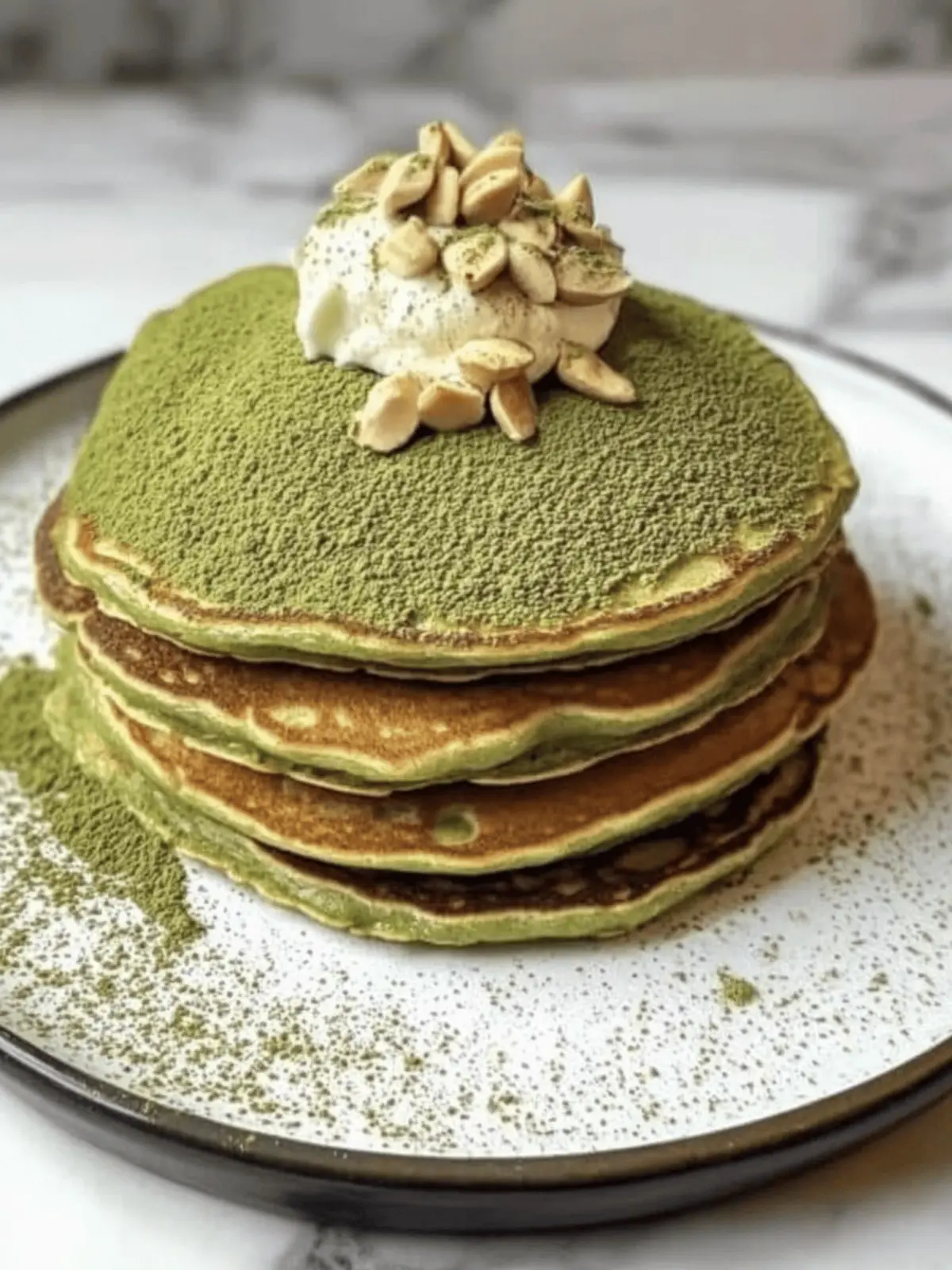 Delightful Matcha Mochi Pancakes for a Chewy Breakfast Treat 2 Matcha Mochi Pancakes