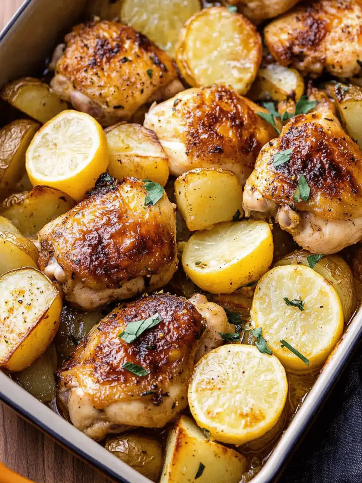 Crusty Lemon Chicken and Potatoes