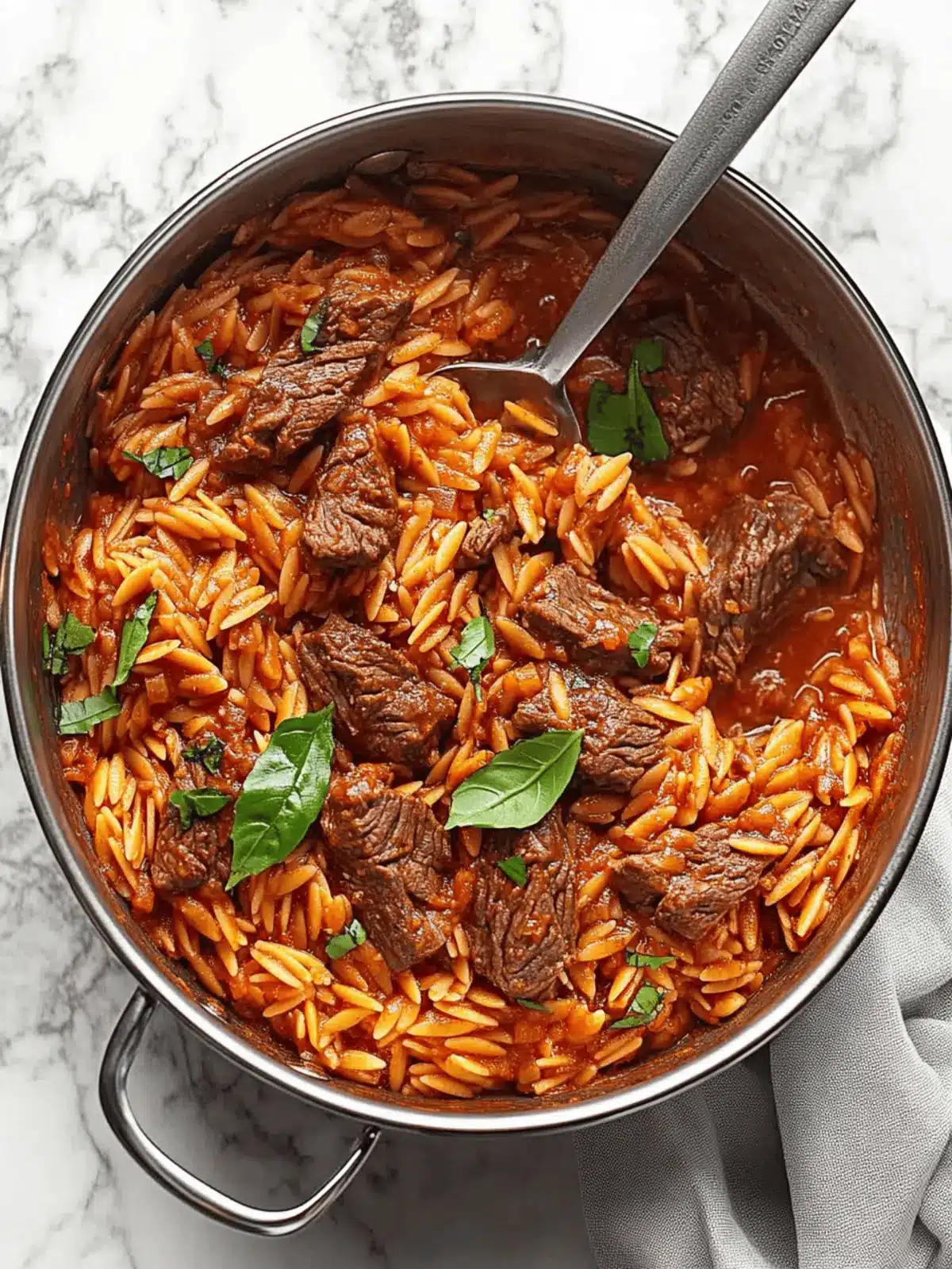 Beef Giouvetsi (Greek Beef Orzo Pasta)