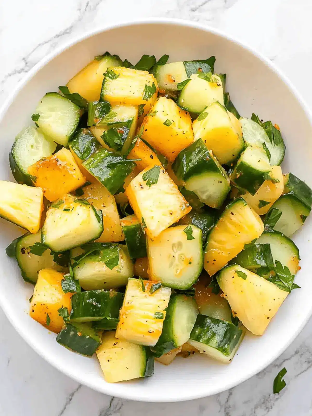 Zesty Spicy Pineapple Cucumber Salad for a Fresh Twist 3 Spicy Pineapple Cucumber Salad