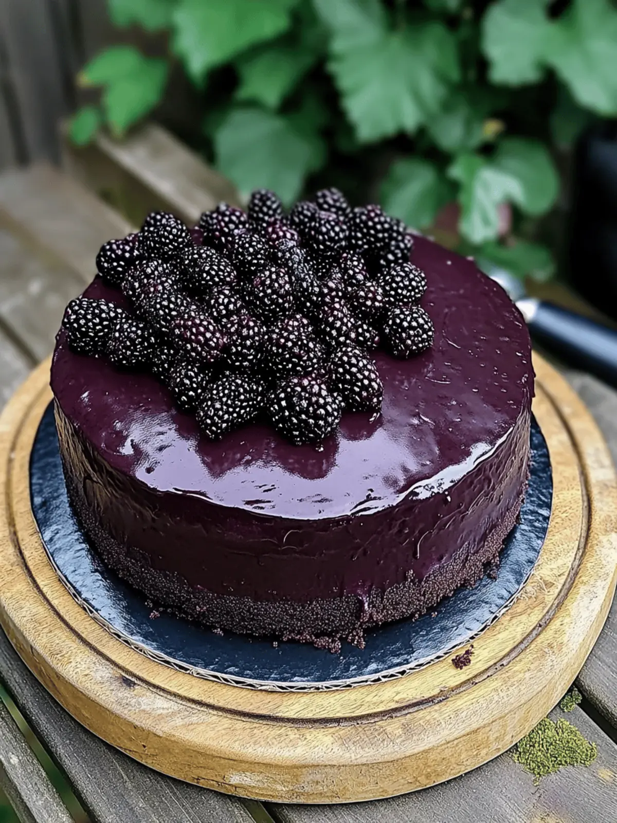 Blackberry Velvet Gothic Cake