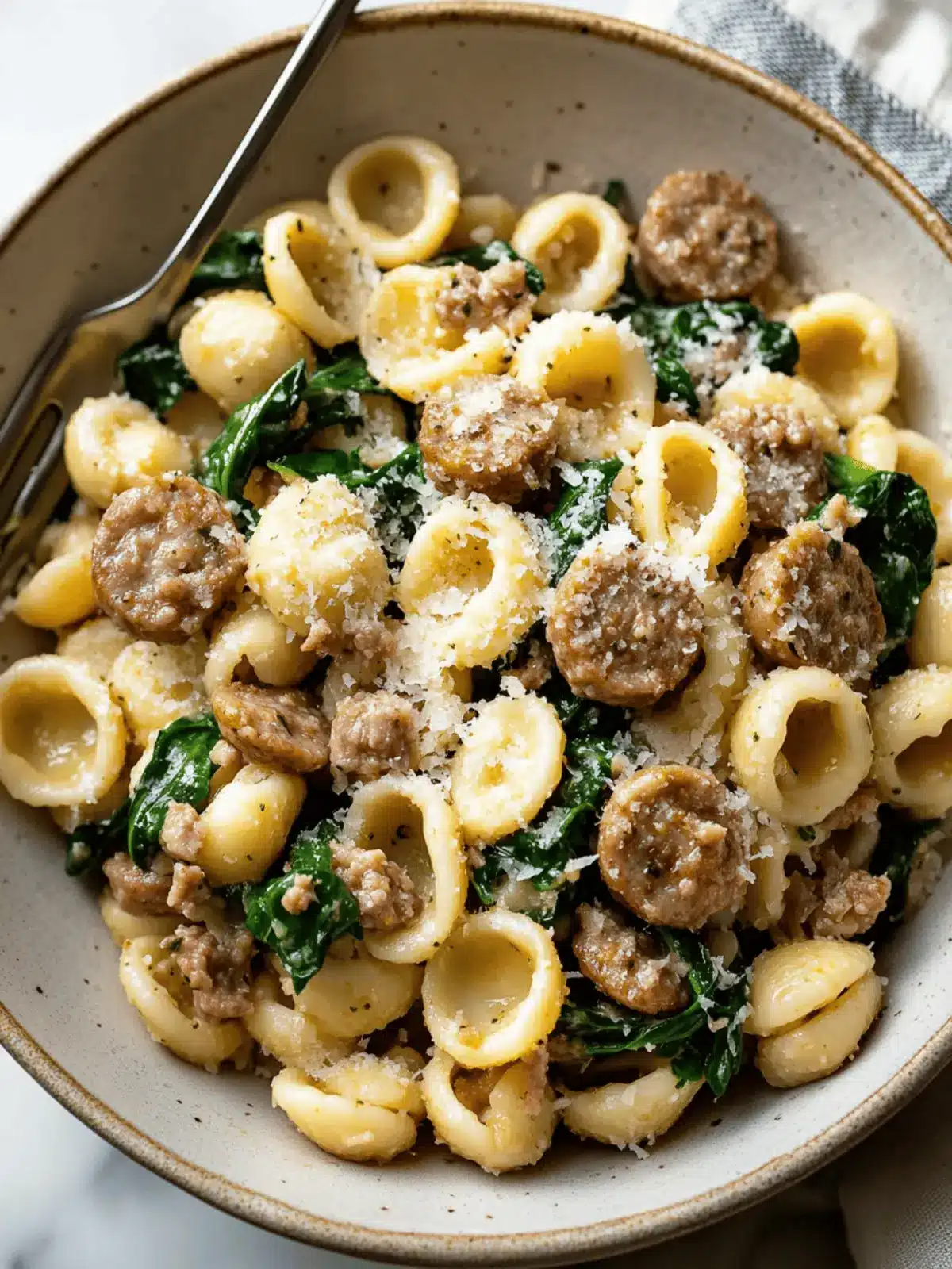Orecchiette with Sausage and Spinach: A 30-Minute Delight 4 Orecchiette with Sausage and Spinach