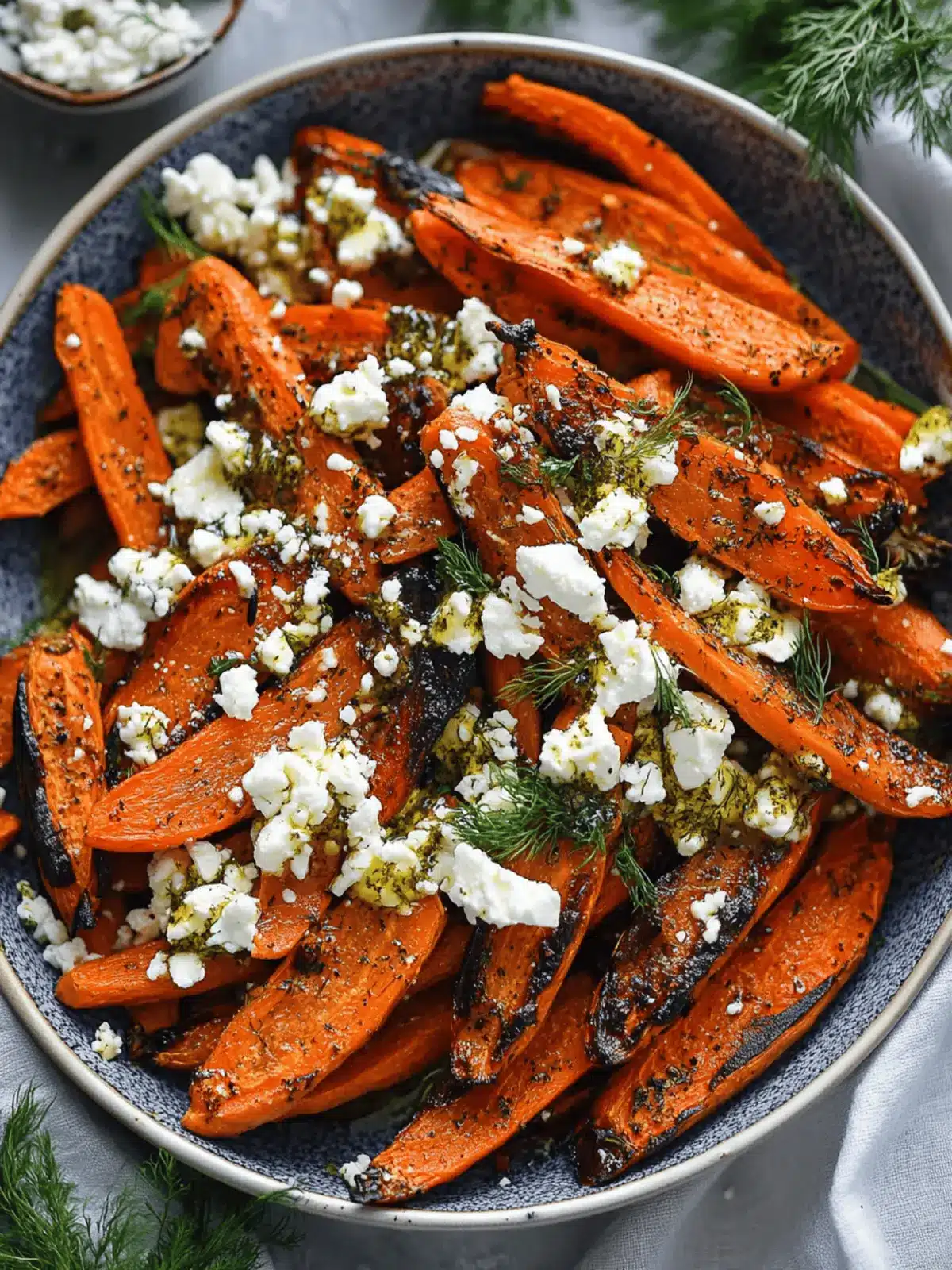 Honey Roasted Carrots with Feta & Dill