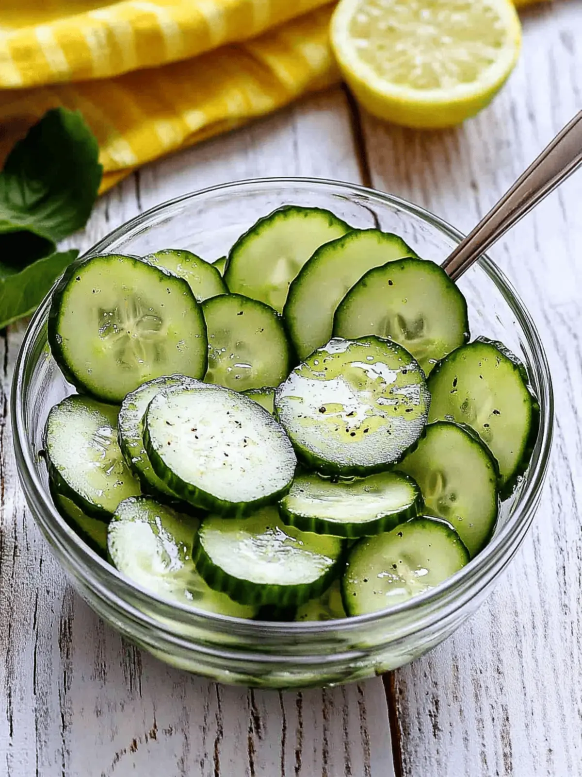 Cucumber Salad with Vinegar
