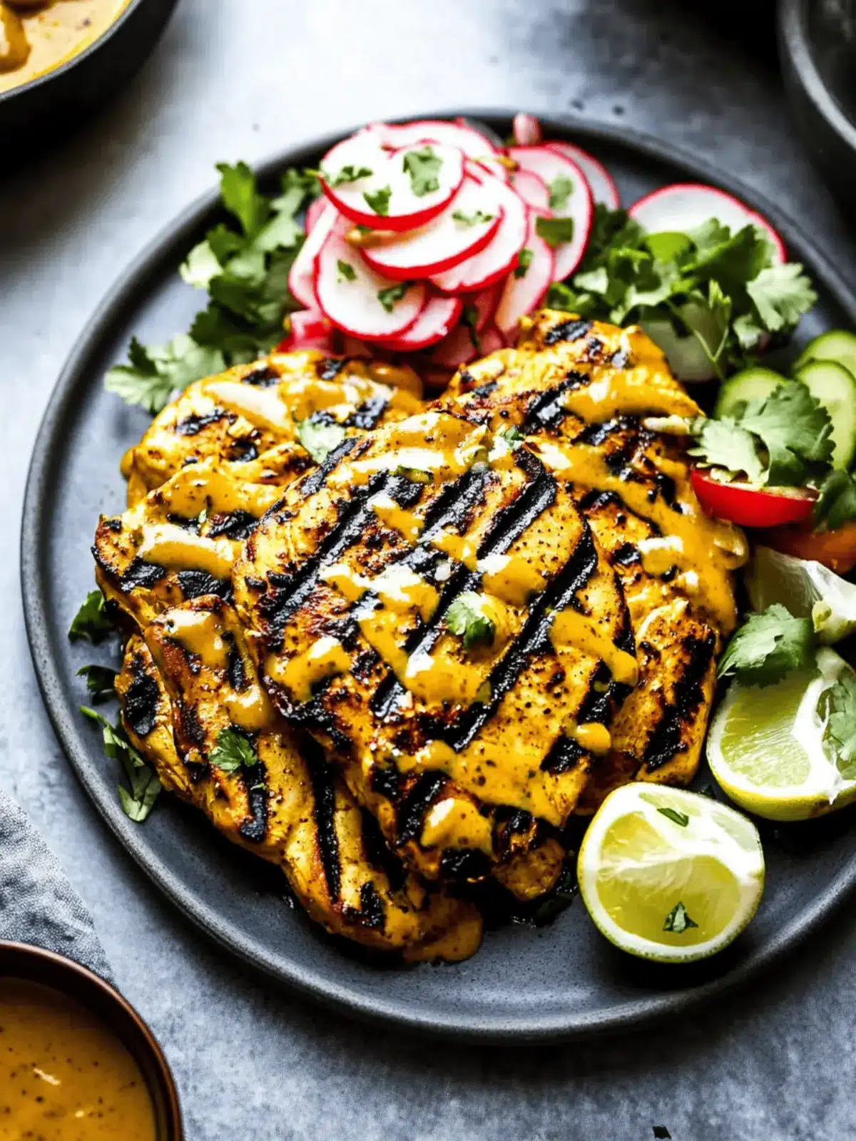 Grilled Chicken with Peanut Sauce