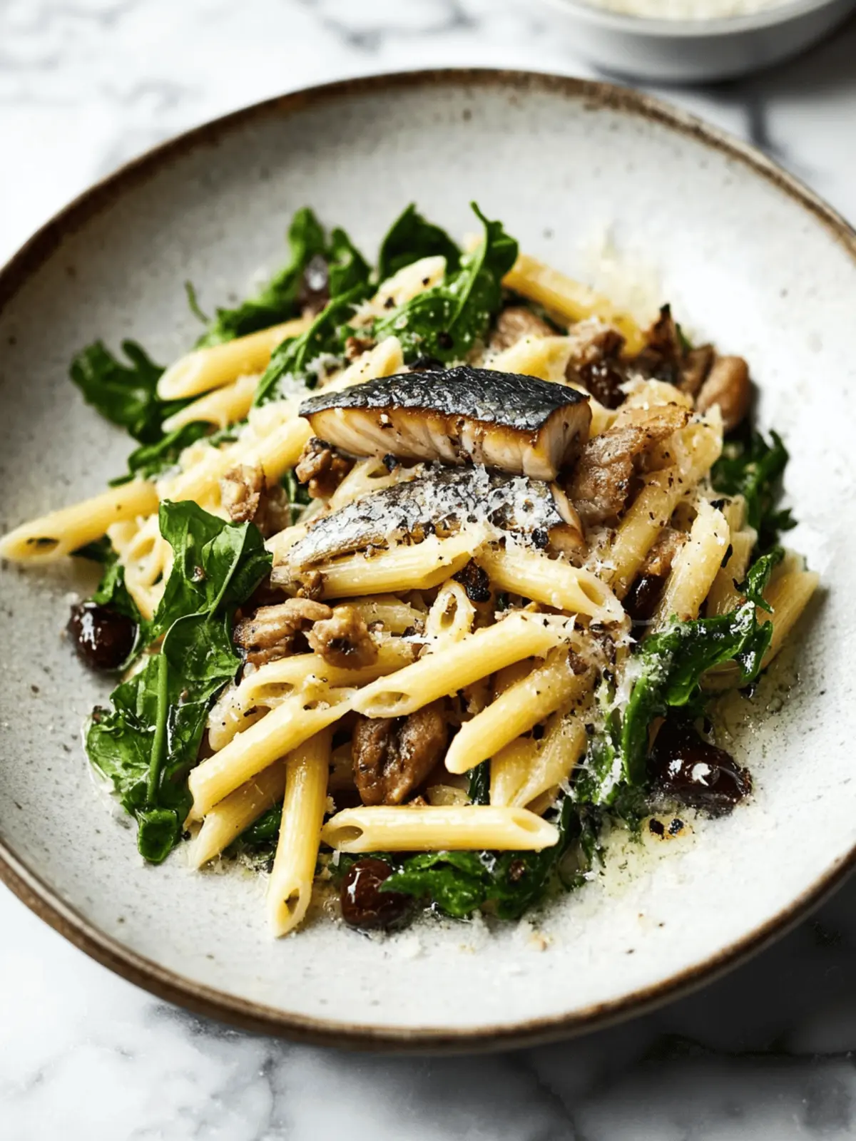 Quick Canned Mackerel Pasta with Spinach & Sun-Dried Tomatoes 2 Canned Mackerel Pasta