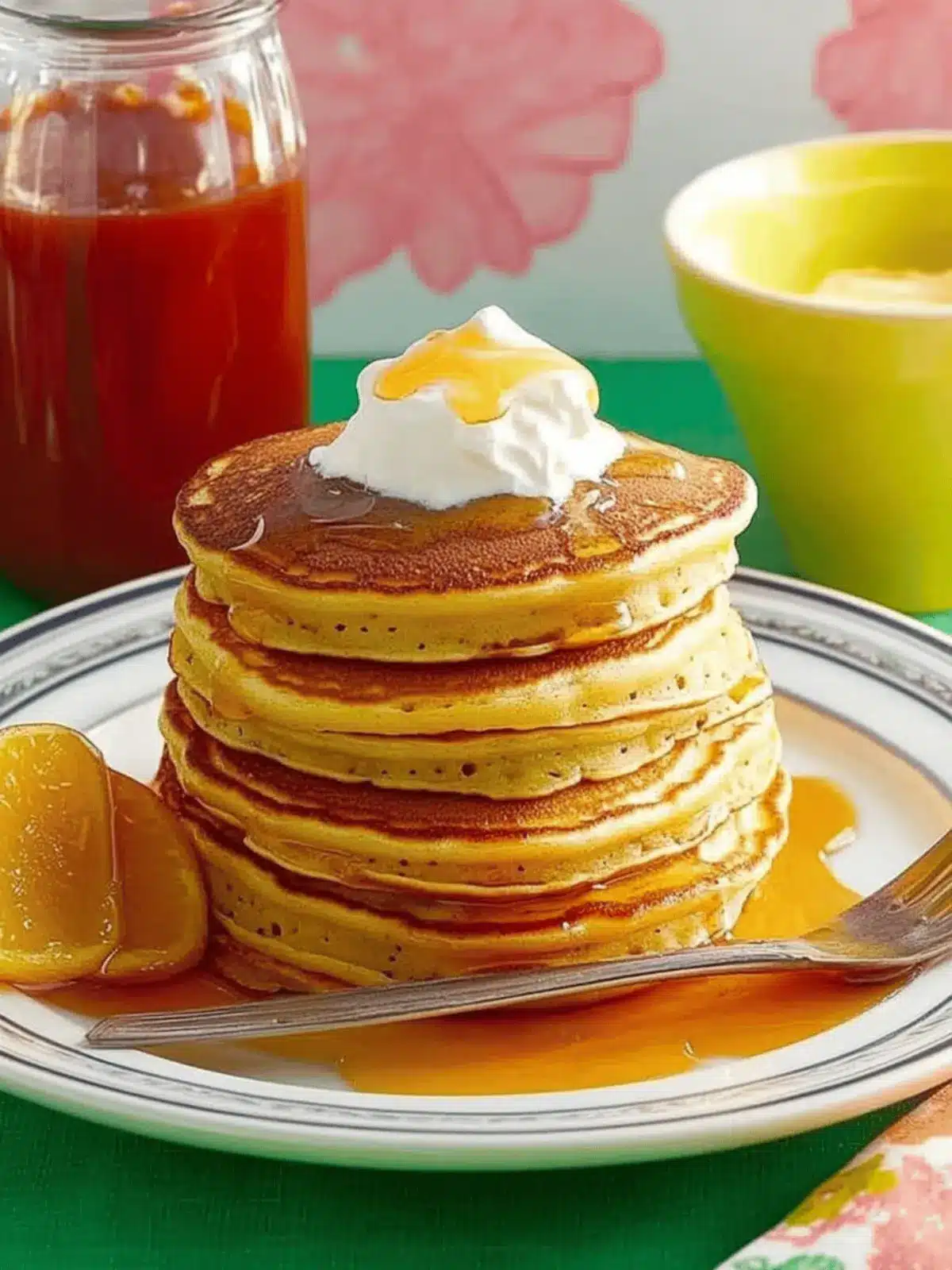 Savor the Fluff: Edna Mae's Sour Cream Pancakes Delight 3 Sour Cream Pancakes