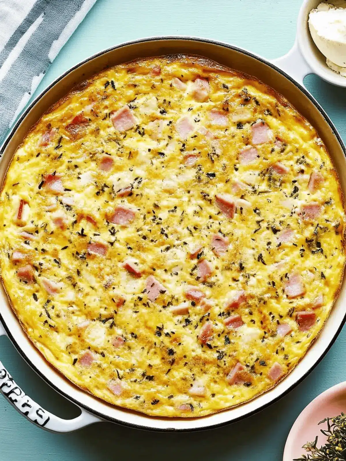 Ham and Cheese Frittata