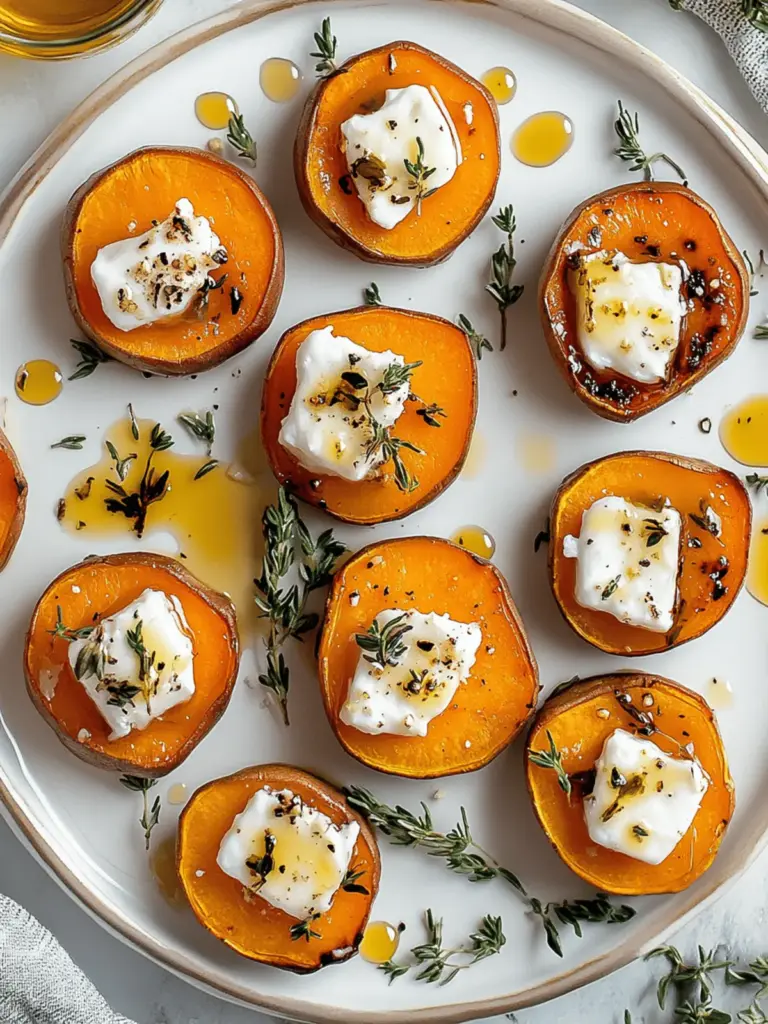 Sweet Potato and Goat Cheese Bites