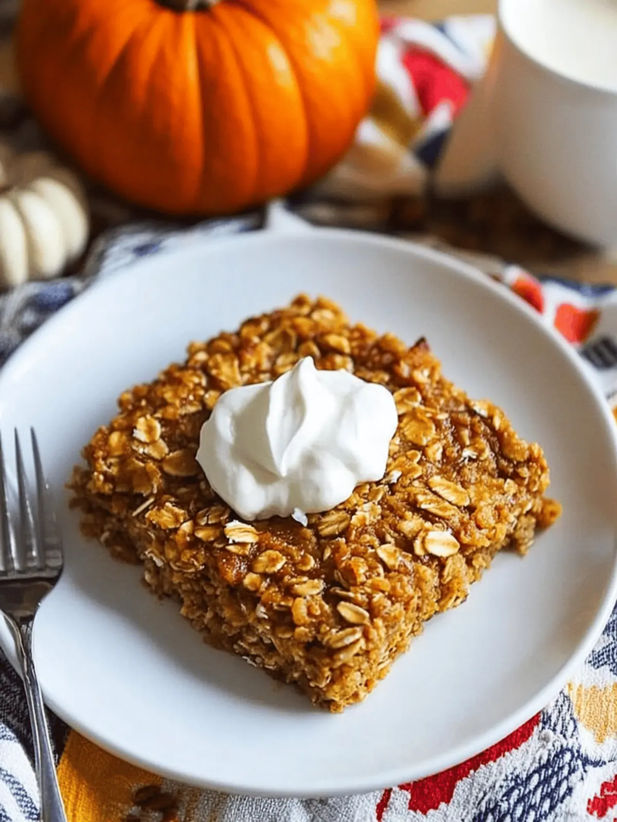 Cozy Baked Pumpkin Oatmeal for a Delicious Fall Breakfast 5 Baked Pumpkin Oatmeal