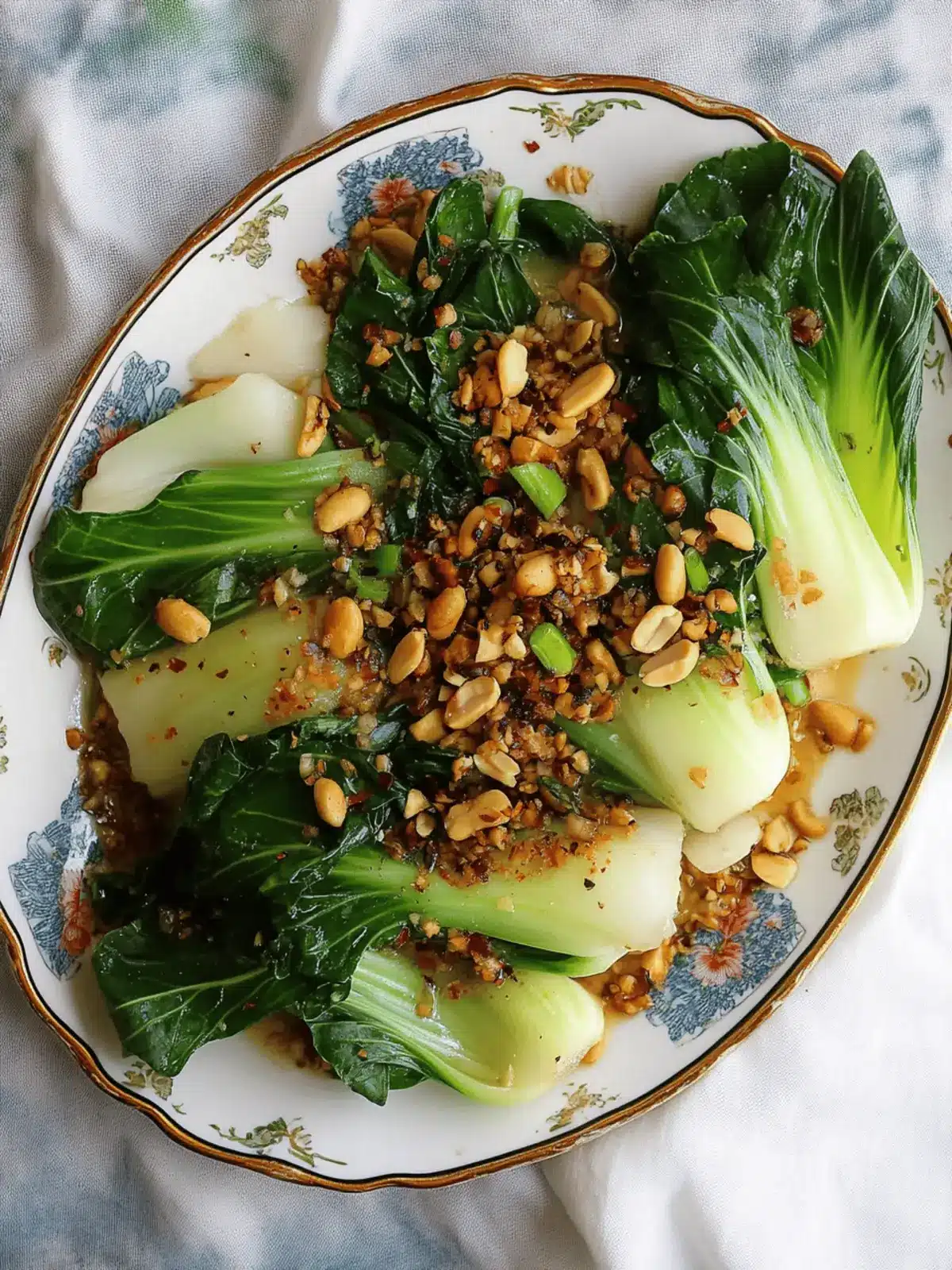 Delicious Steamed Bok Choy with Asian Sauce & Peanuts in 15 Mins 2 Steamed Bok Choy with Asian Sauce and Peanuts