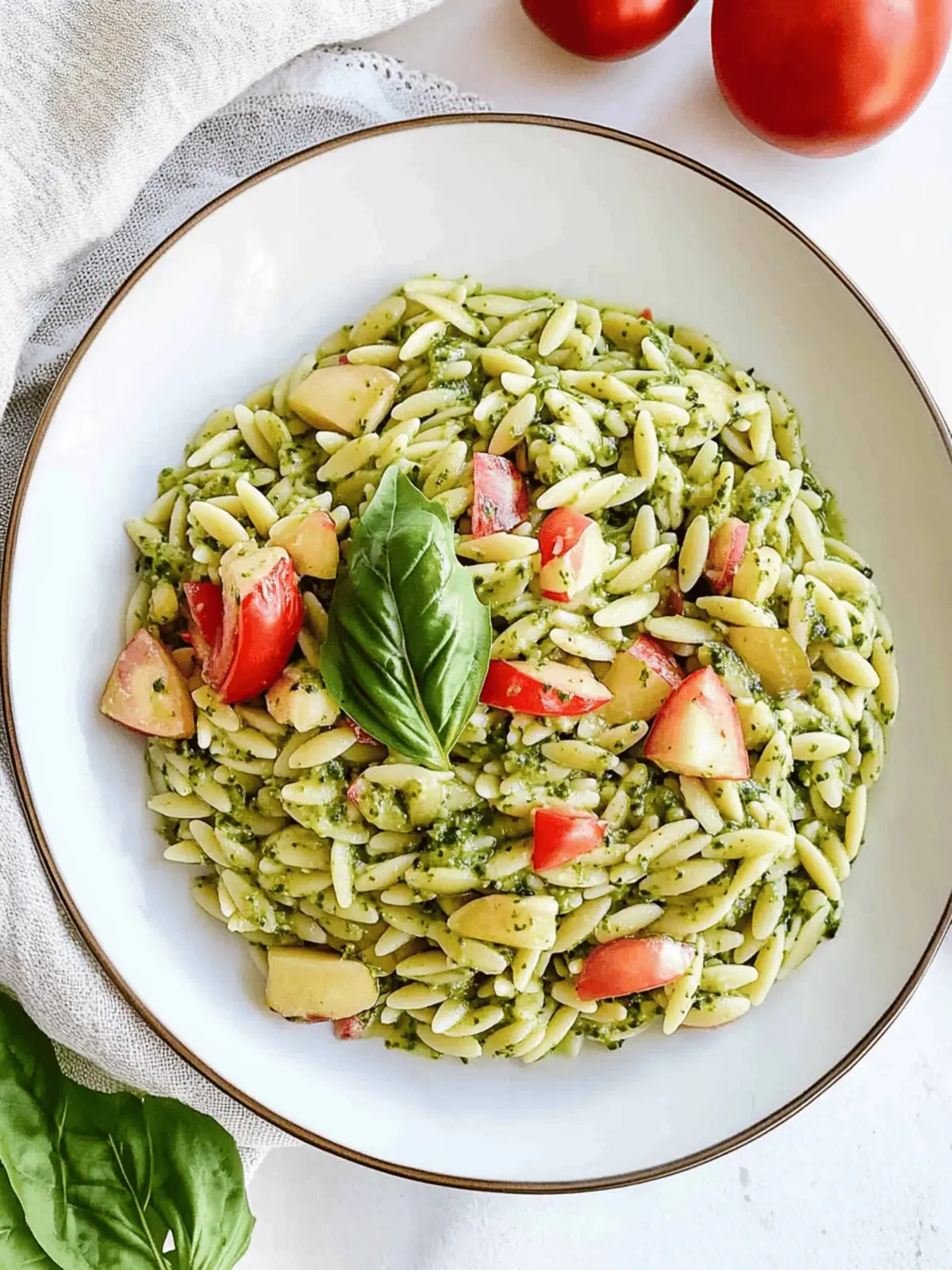 Delicious Pesto Orzo Salad: Fresh, Fast & Flavor-Packed! 3 Pesto Orzo Salad