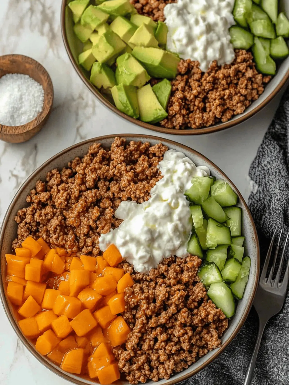 Ground Beef Hot Honey Bowl
