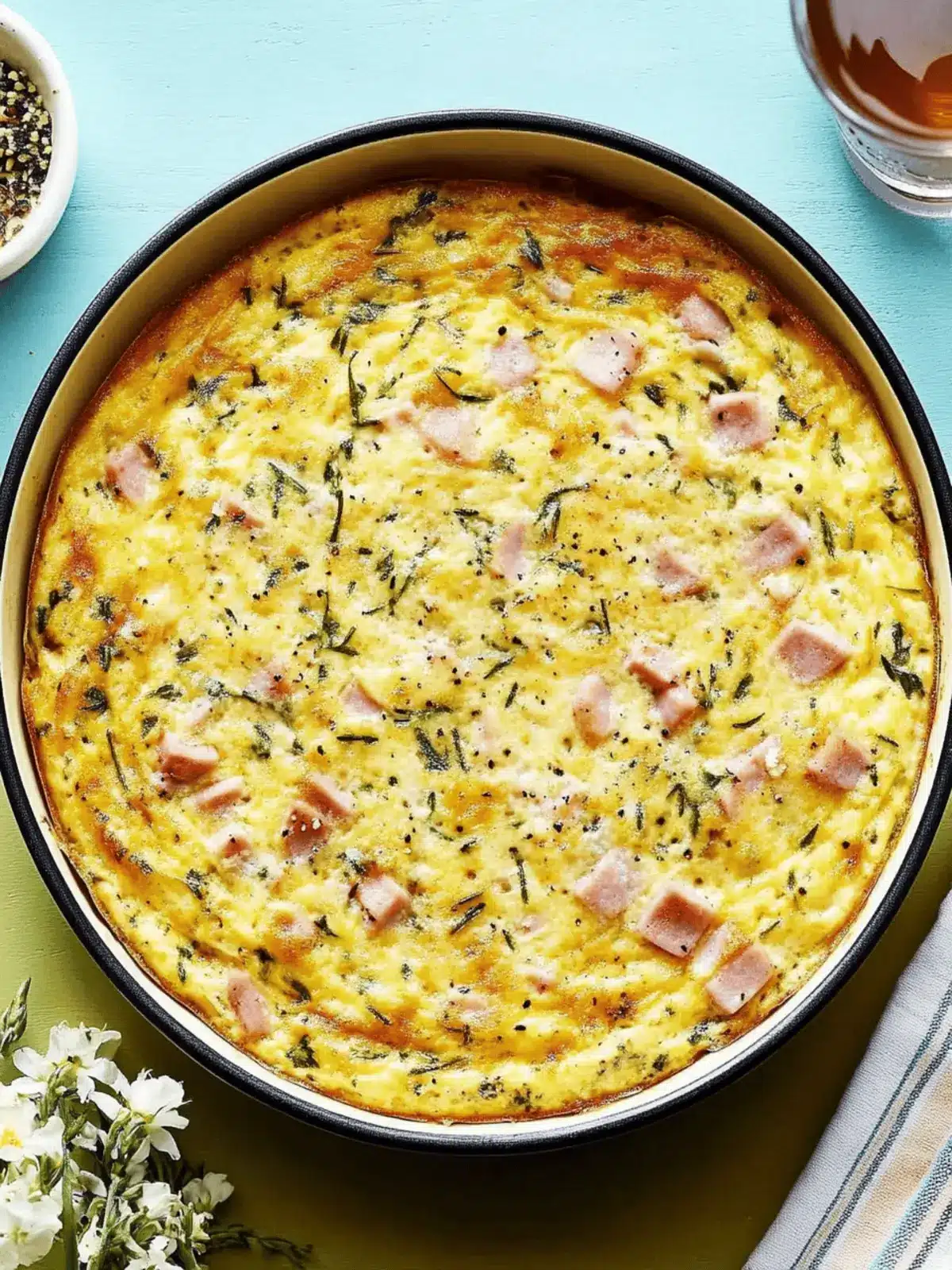 Ham and Cheese Frittata