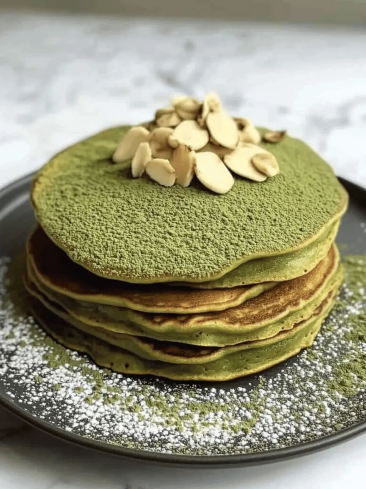 Delightful Matcha Mochi Pancakes for a Chewy Breakfast Treat 3 Matcha Mochi Pancakes