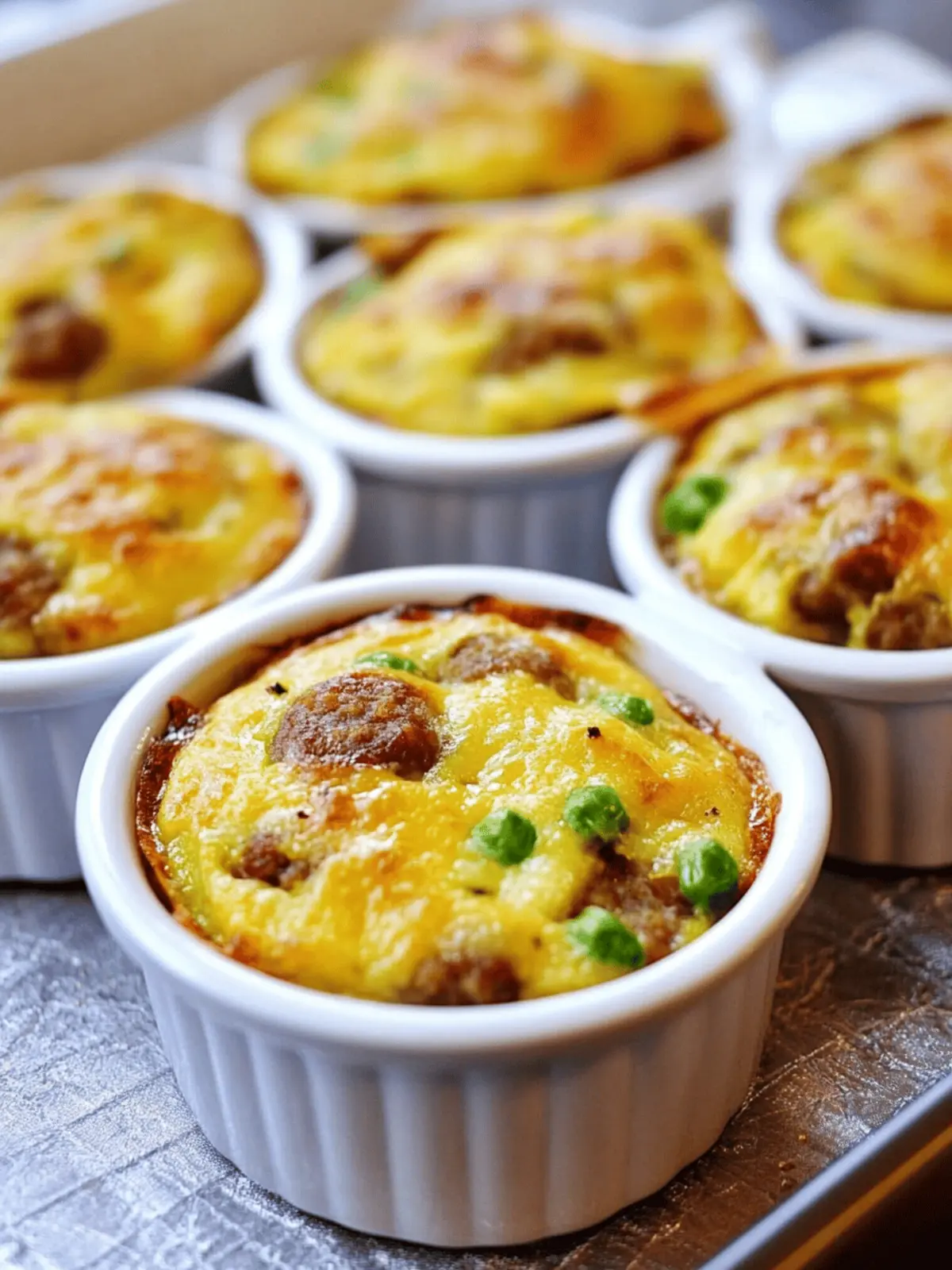 Irresistible Individual Sausage Casseroles for Busy Mornings 3 Individual Sausage Casseroles