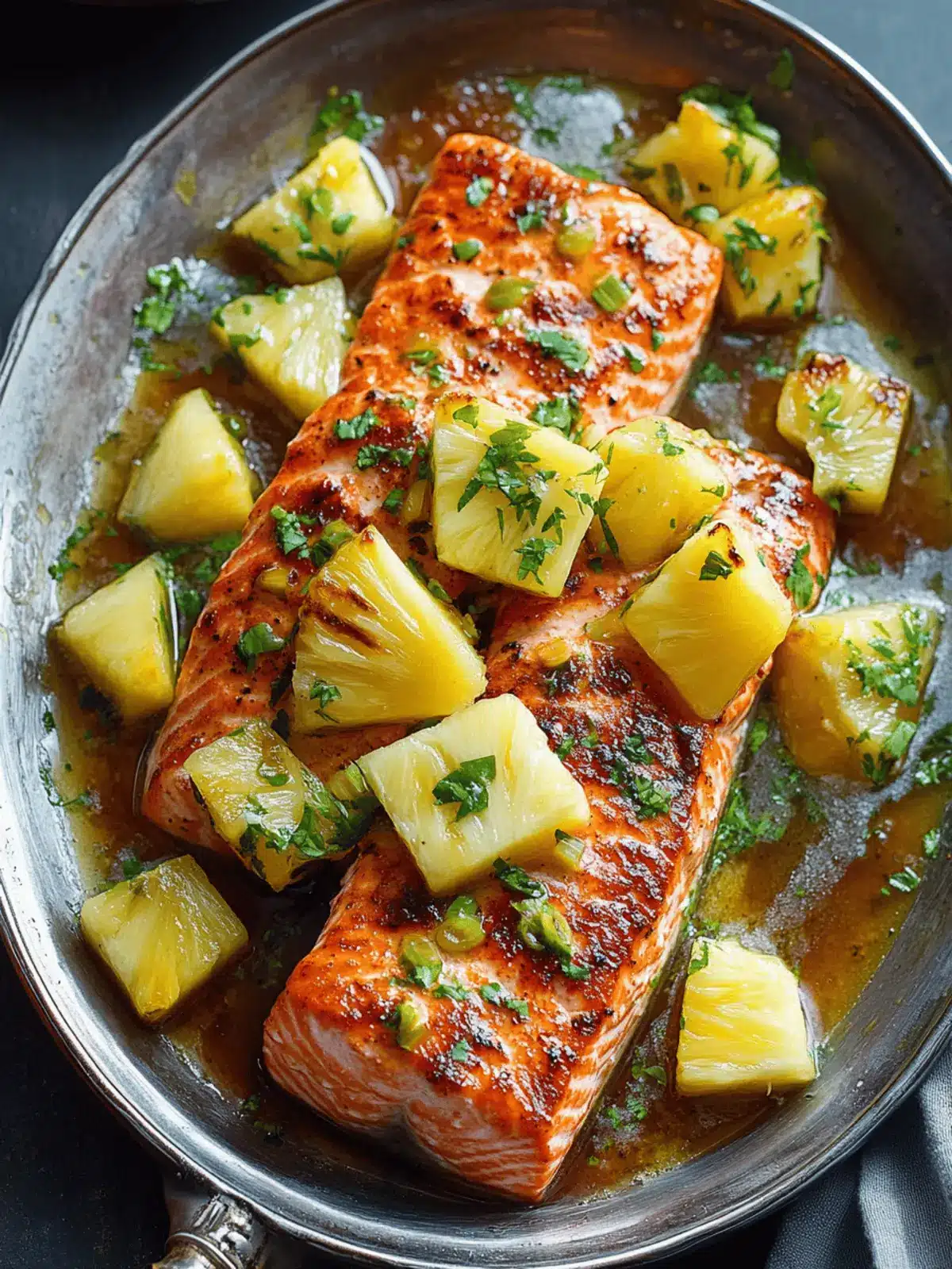 Honey Pineapple Salmon