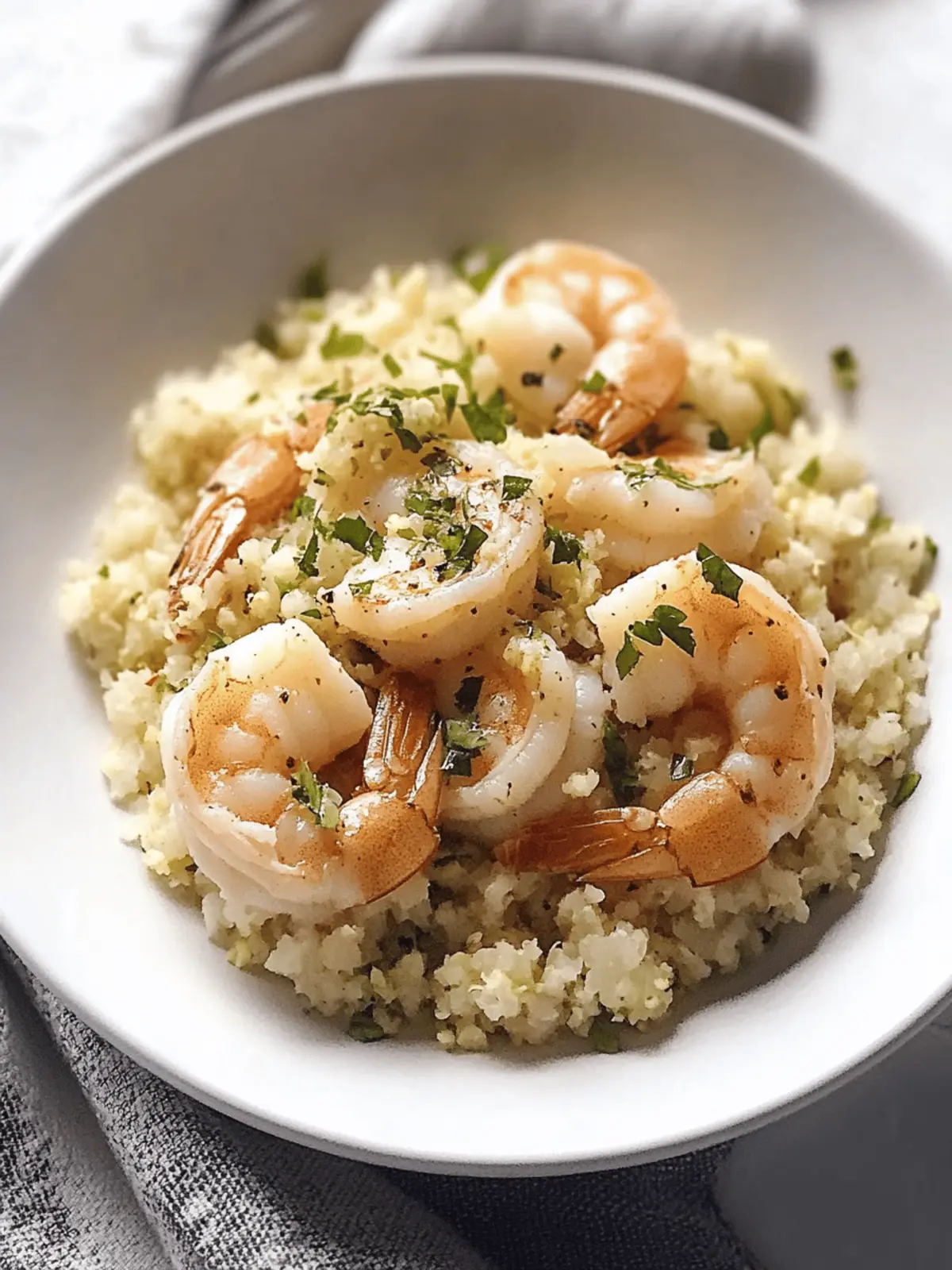 Garlic Butter Shrimp and Cauliflower Rice: A 30-Minute Delight 4 Garlic Butter Shrimp and Cauliflower Rice
