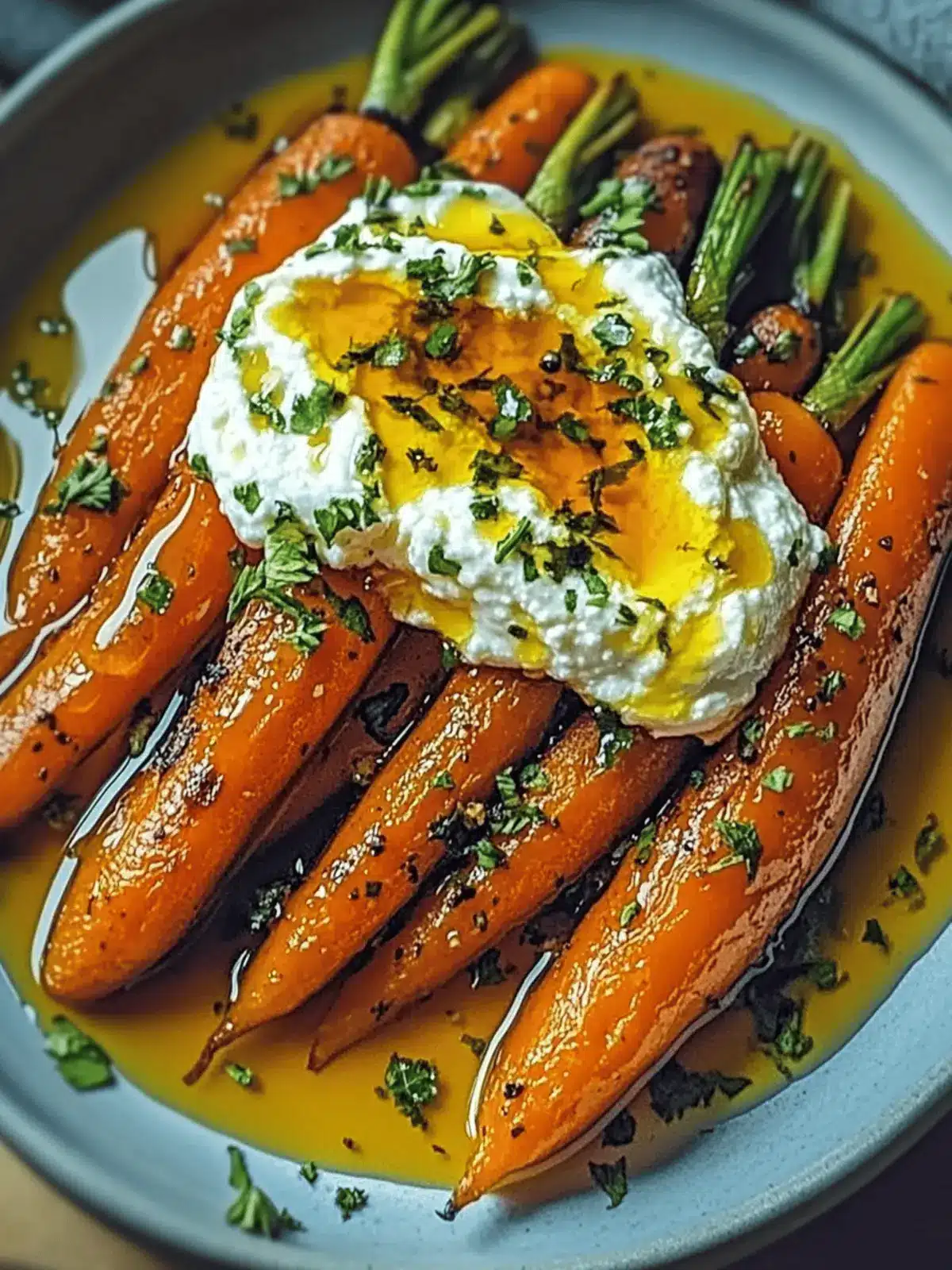 Roasted Carrots with Whipped Ricotta and Hot Honey Bliss 2 Roasted Carrots with Whipped Ricotta and Hot Honey