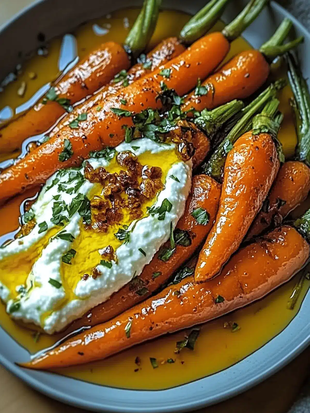 Roasted Carrots with Whipped Ricotta and Hot Honey Bliss 4 Roasted Carrots with Whipped Ricotta and Hot Honey