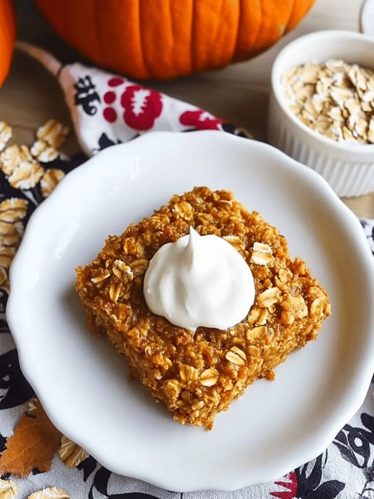 Cozy Baked Pumpkin Oatmeal for a Delicious Fall Breakfast 2 Baked Pumpkin Oatmeal