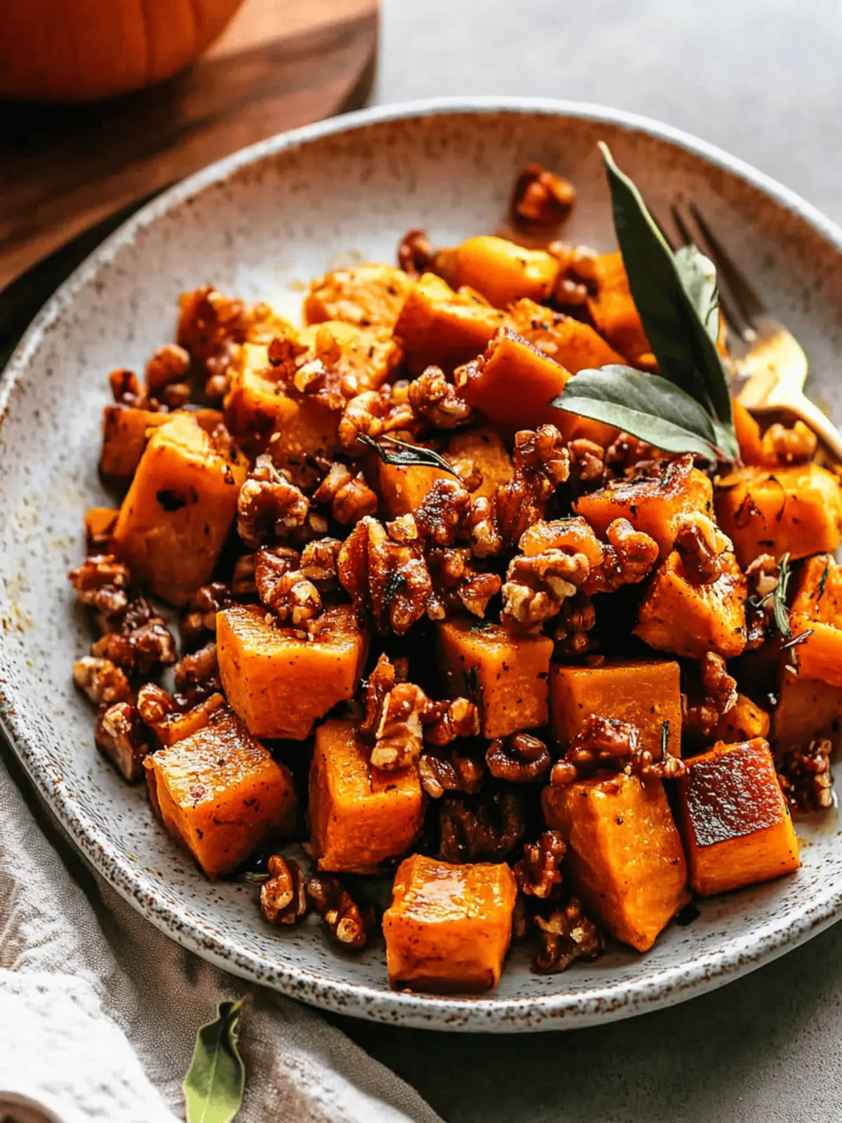 Roasted Butternut Squash with Candied Walnuts Magic 4 Roasted Butternut Squash with Candied Walnuts