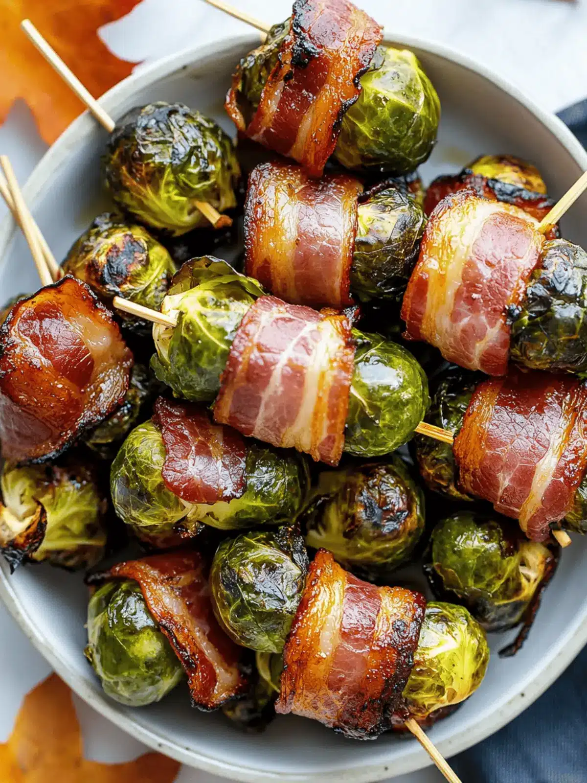 Maple Glazed Bacon Wrapped Brussels Sprouts for a Savory Twist 2 Maple Glazed Bacon Wrapped Brussels Sprouts