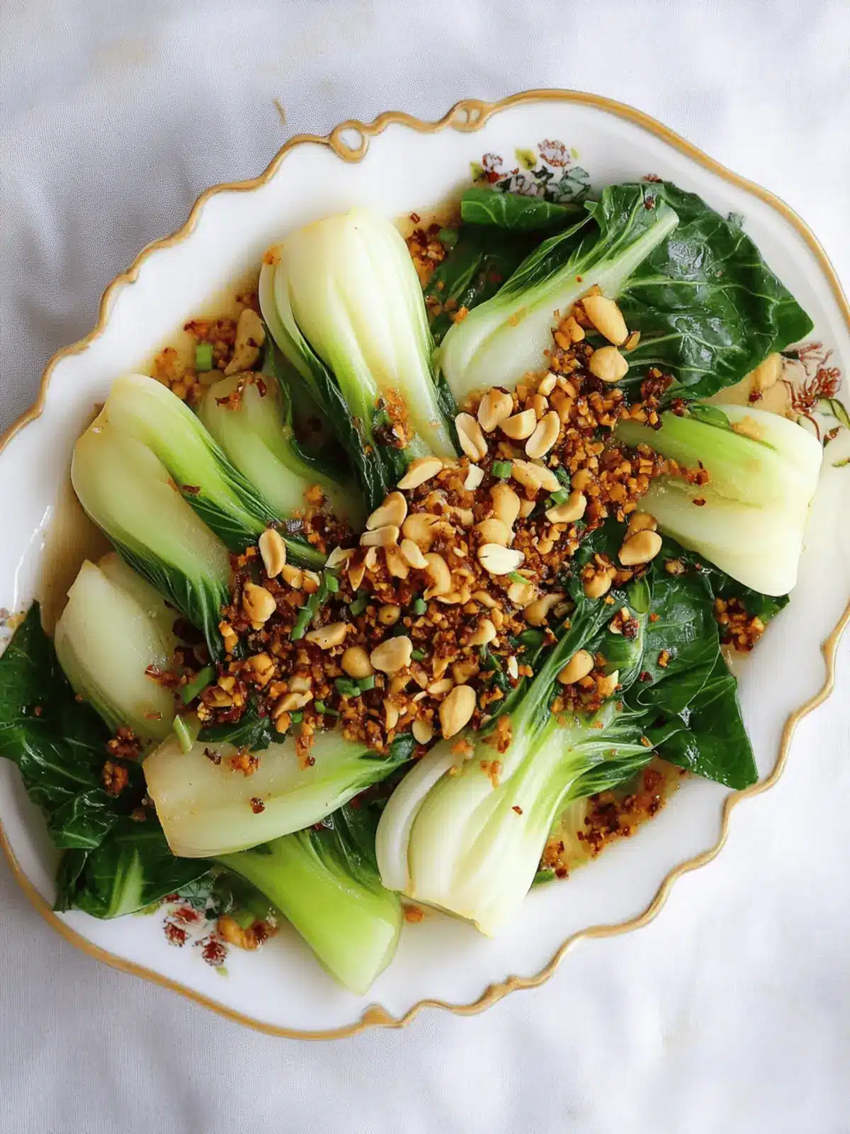 Delicious Steamed Bok Choy with Asian Sauce & Peanuts in 15 Mins 3 Steamed Bok Choy with Asian Sauce and Peanuts