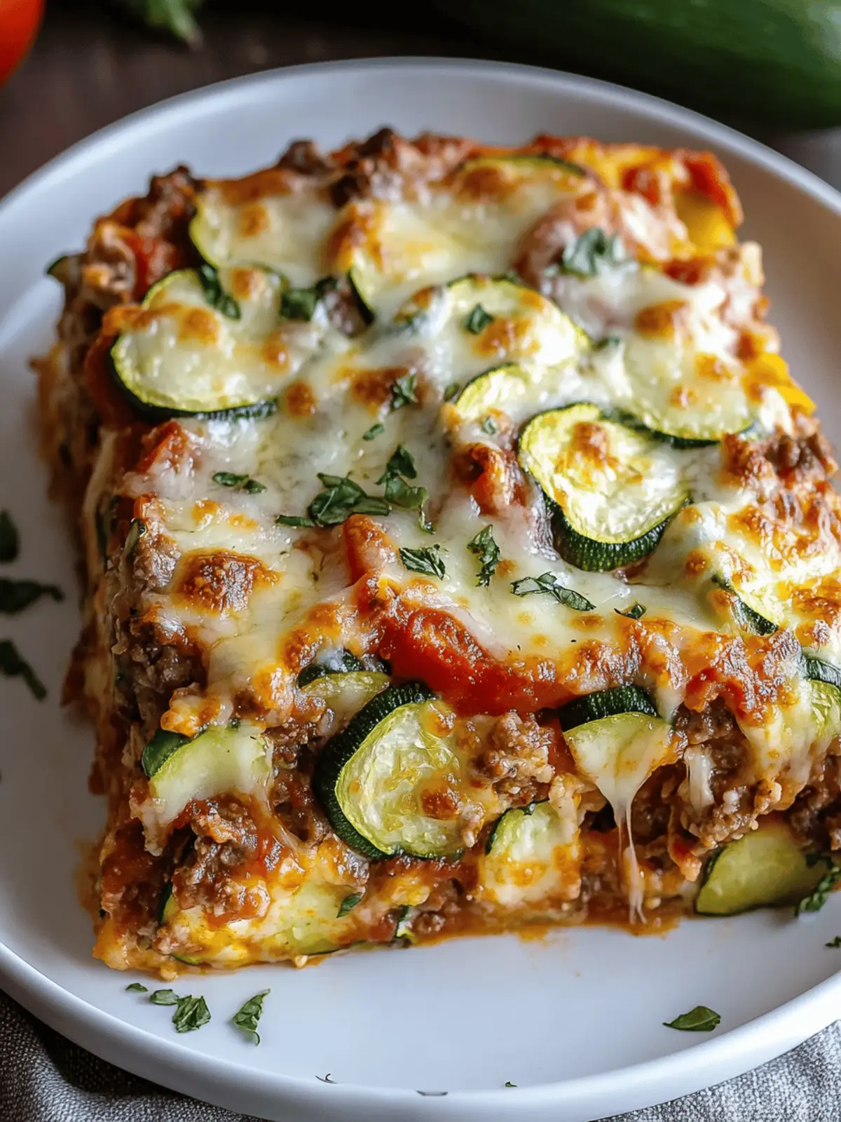 Zucchini Pizza Casserole: A Comforting Low-Carb Delight 2 Zucchini Pizza Casserole