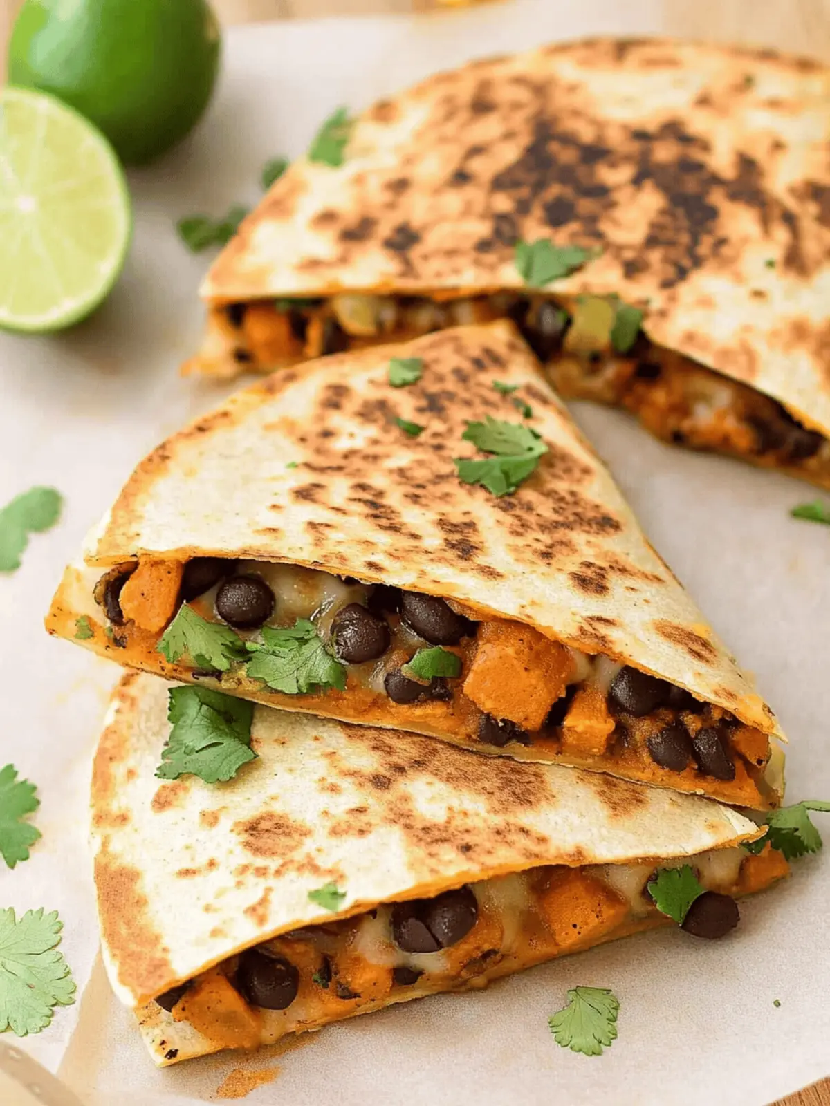 Savory Sweet Potato and Black Bean Quesadillas You’ll Crave 2 Savory Sweet Potato and Black Bean Quesadillas