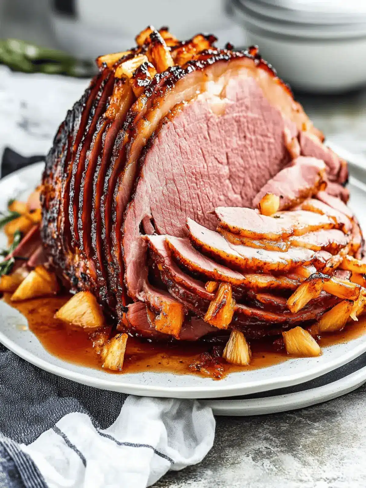 Pineapple Ham Bliss: Easy Spiral Ham Recipe for Family Feasts 4 Pineapple Ham (Spiral Ham Recipe)