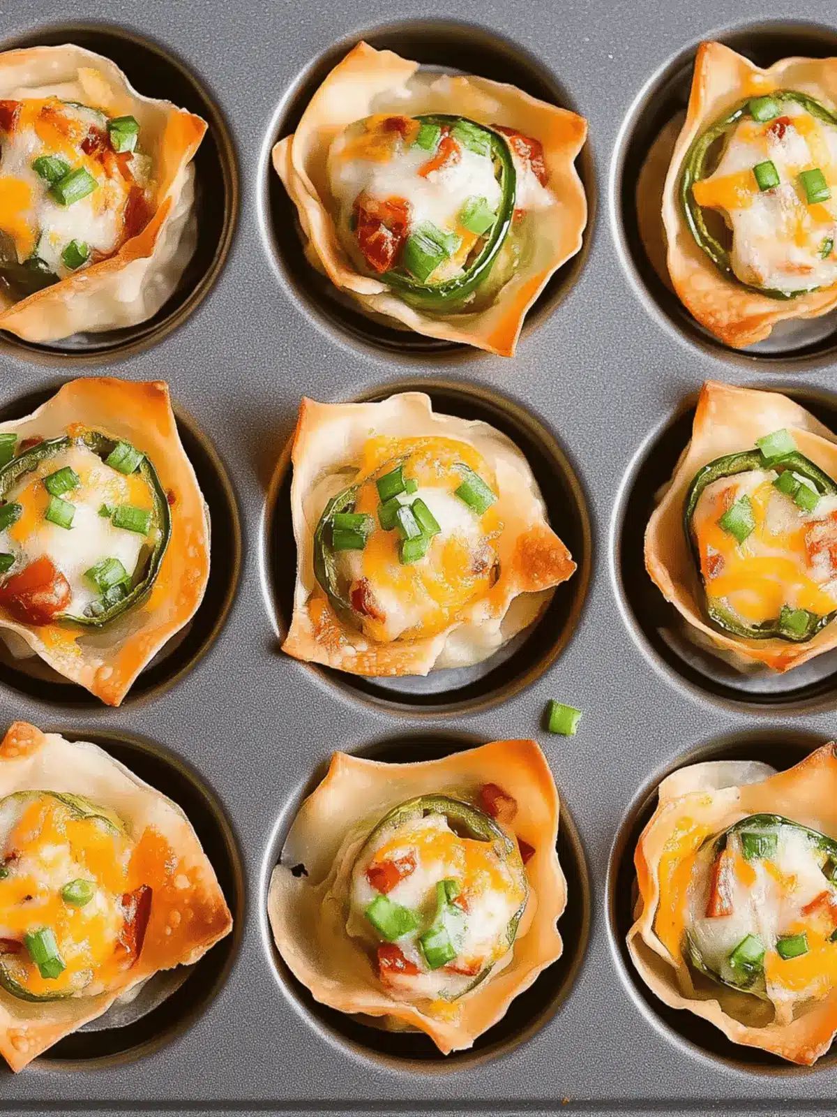 Taste the Fun: Jalapeño Popper Wonton Cups You’ll Love 2 Jalapeño Popper Wonton Cups