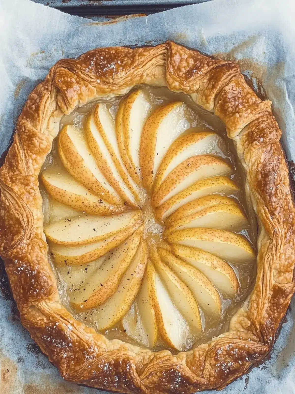 Sweet Pear and Almond Galette