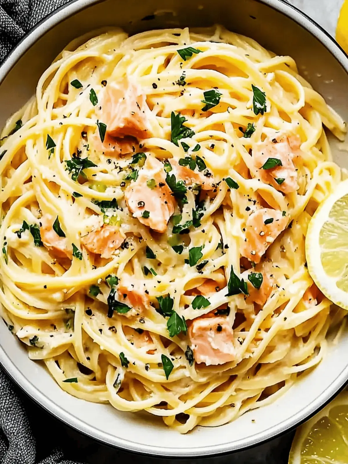 Healthier Smoked Salmon Linguine Ready in 30 Minutes 4 Healthier Smoked Salmon Linguine