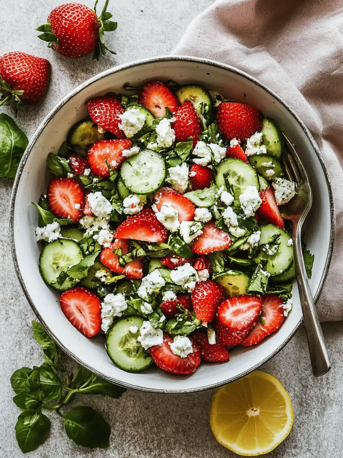 Fresh Strawberry Cucumber Salad That Bursts with Flavor 2 Strawberry Cucumber Salad