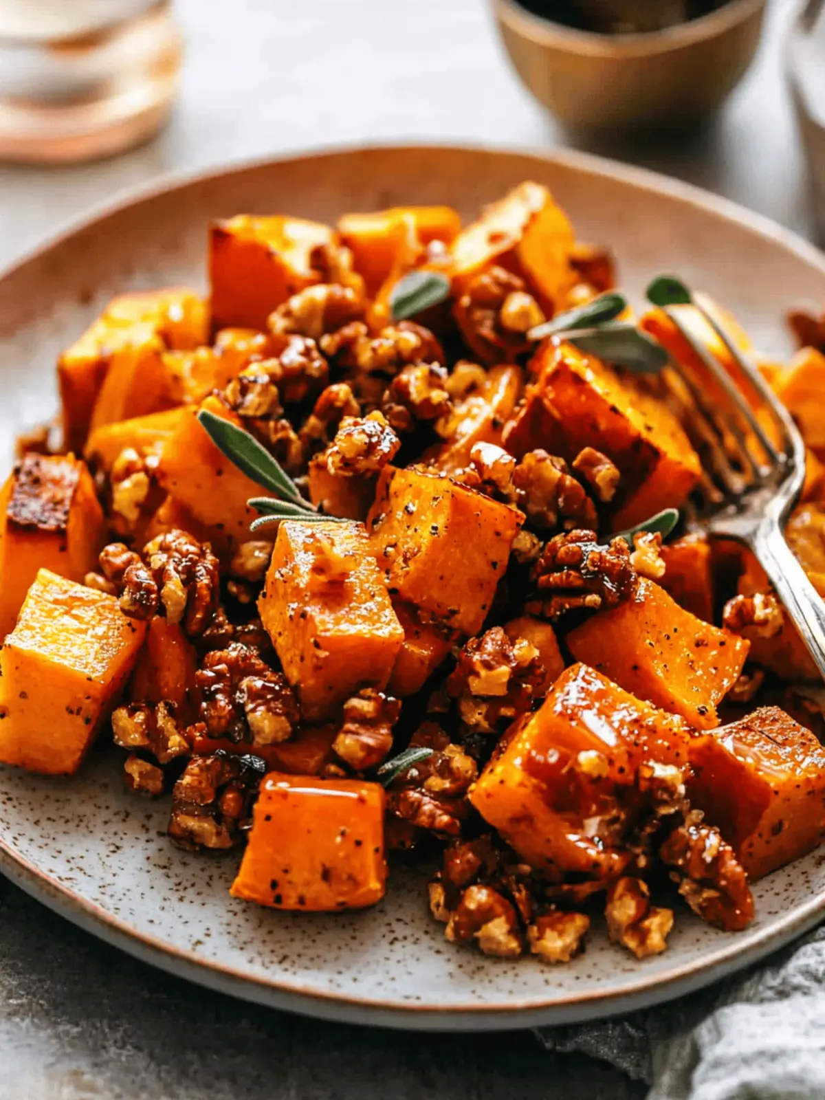 Roasted Butternut Squash with Candied Walnuts Magic 2 Roasted Butternut Squash with Candied Walnuts