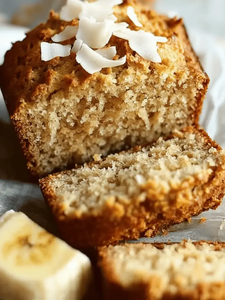 Toasted Coconut Banana Bread