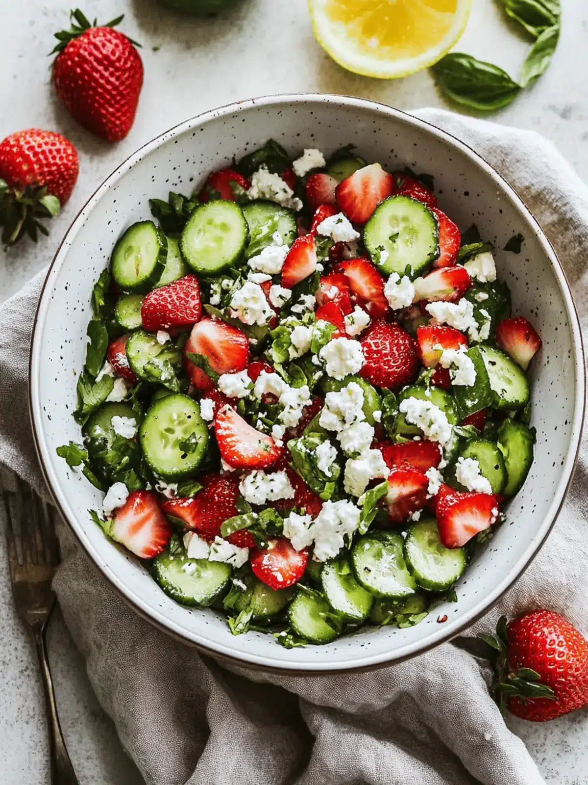 Strawberry Cucumber Salad