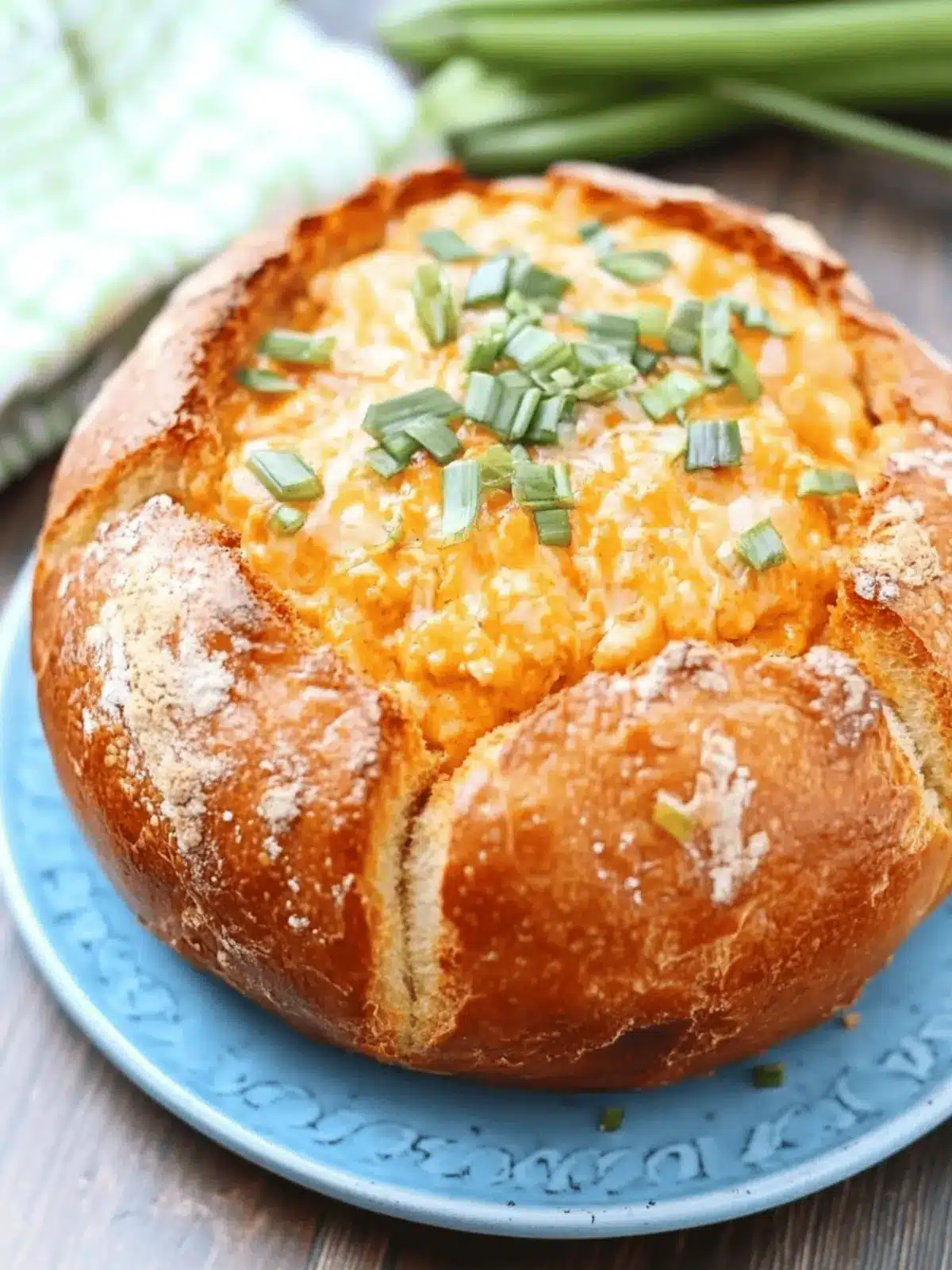Buffalo Chicken Dip Bread Bowl: The Ultimate Party Delight 3 Buffalo Chicken Dip Bread Bowl