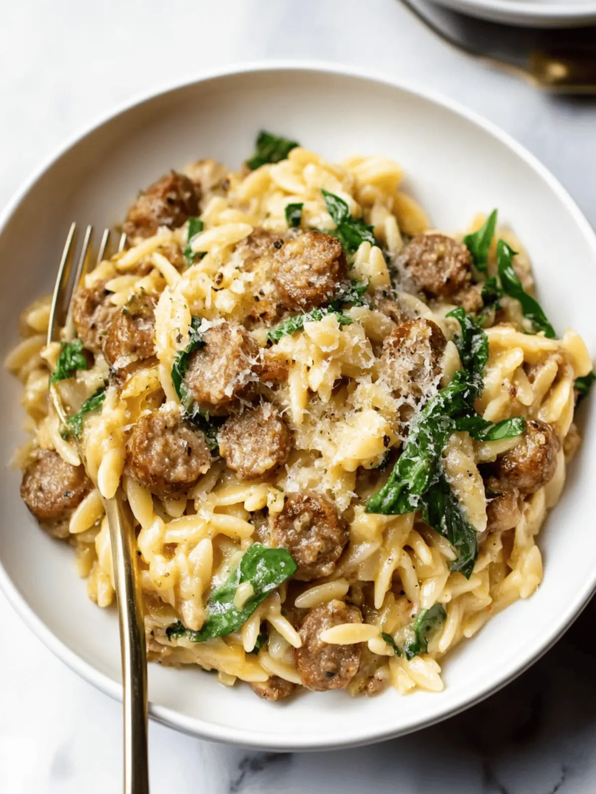 Creamy Italian Sausage Orzo for Quick Cozy Dinners 4 Italian Sausage Orzo