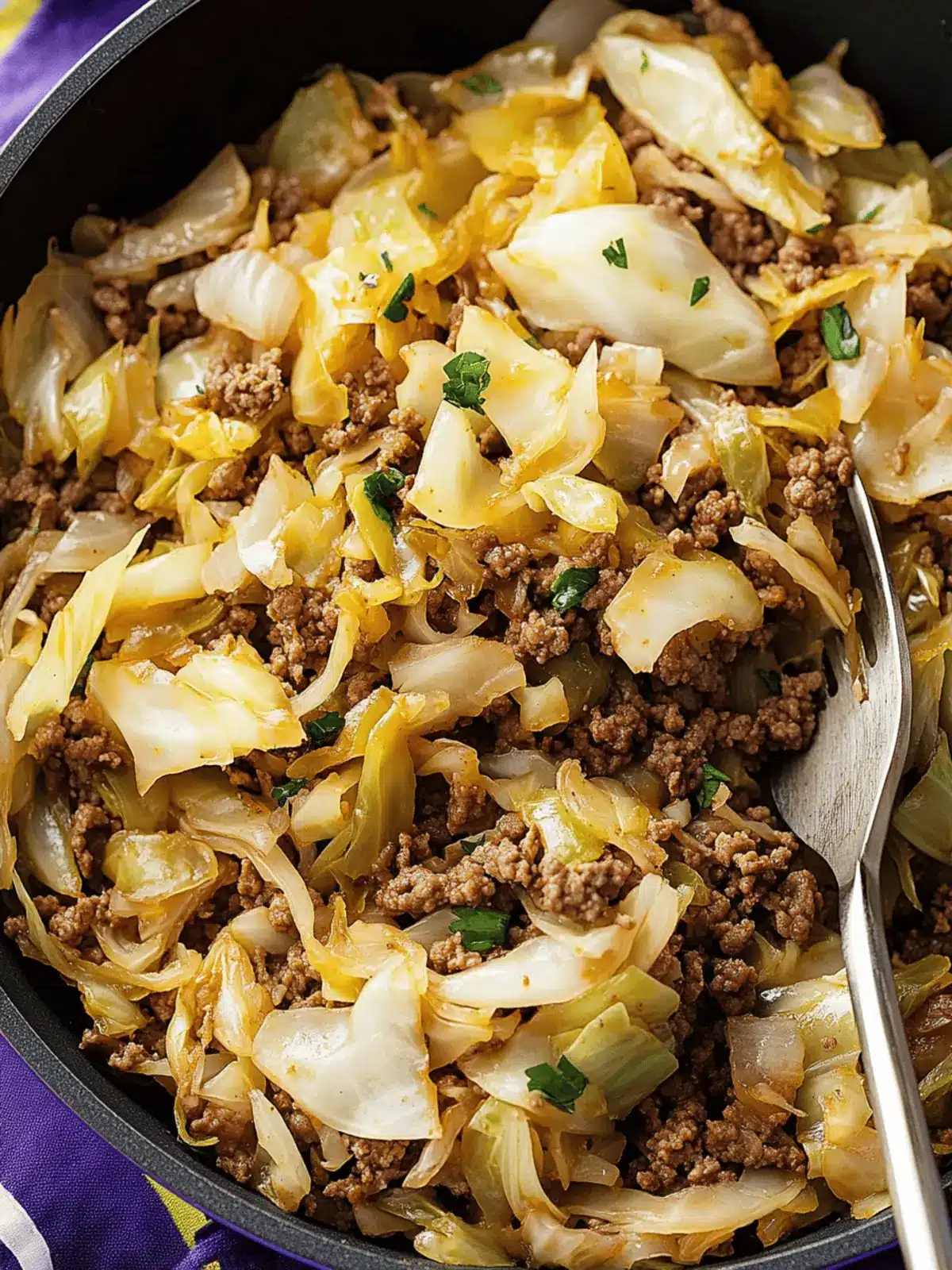 Ground Beef and Cabbage